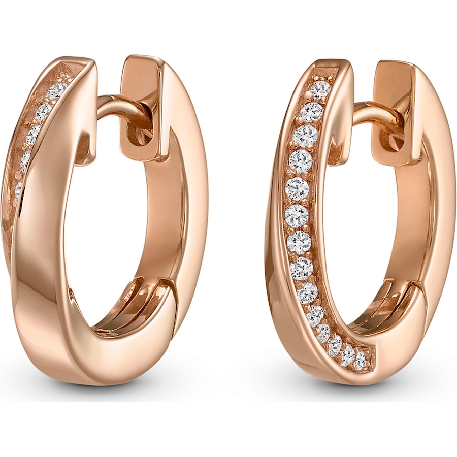 Jette Creolen 925er Silber roségold Damen