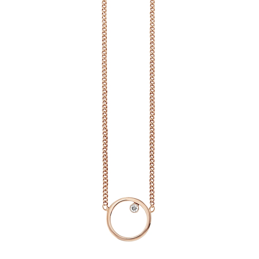 caï Collier 925/- Sterling Silber Zirkonia 39+5cm Damen