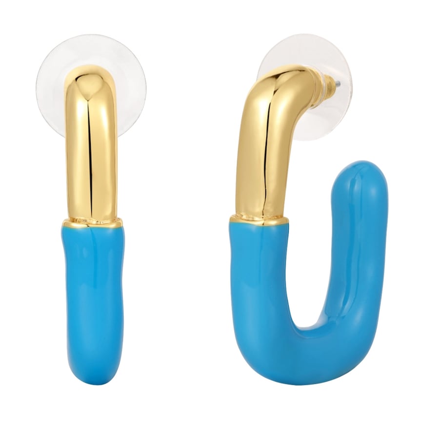 Yokoamii Creolen aus Metall-Legierung in Gelbgold 25,1 mm Damen