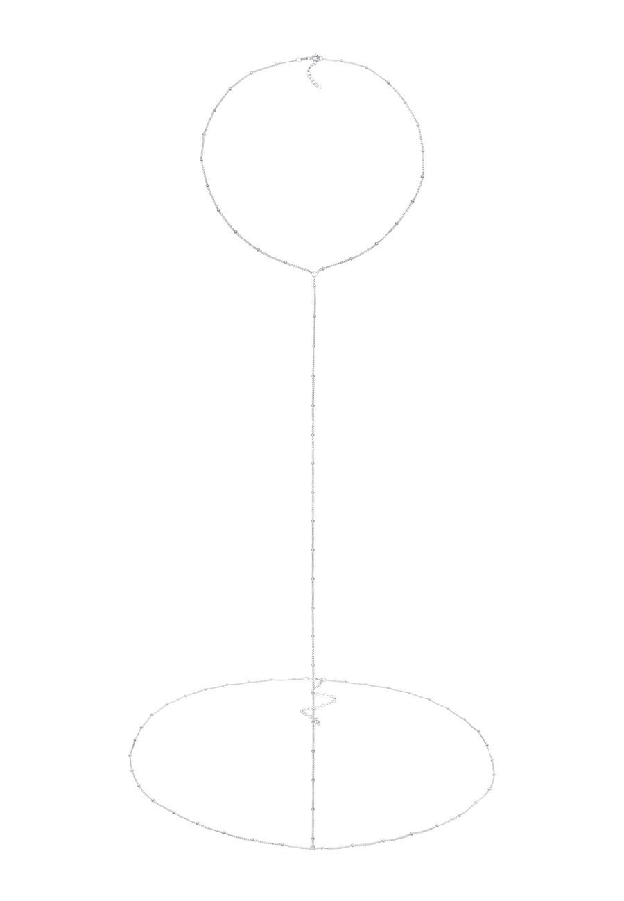 Elli Taillenkette Body Chain Kugelkette 925 Silber 65 Damen