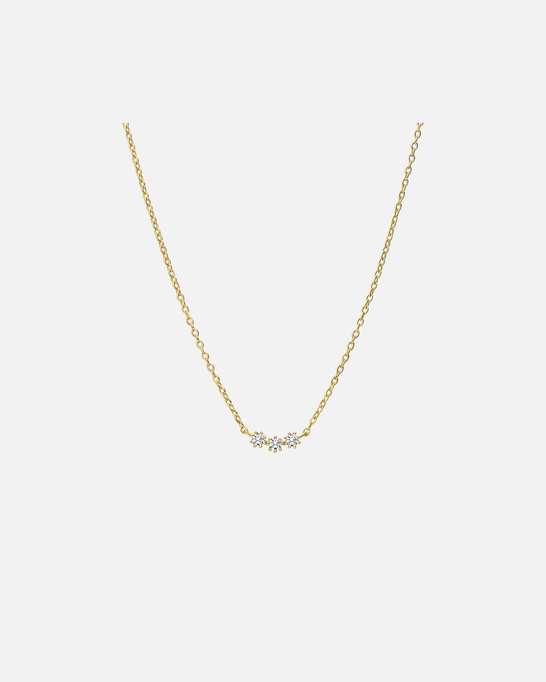 Halskette für Weiblich Lucardi Halskette 925 Silber Gold - 45.0