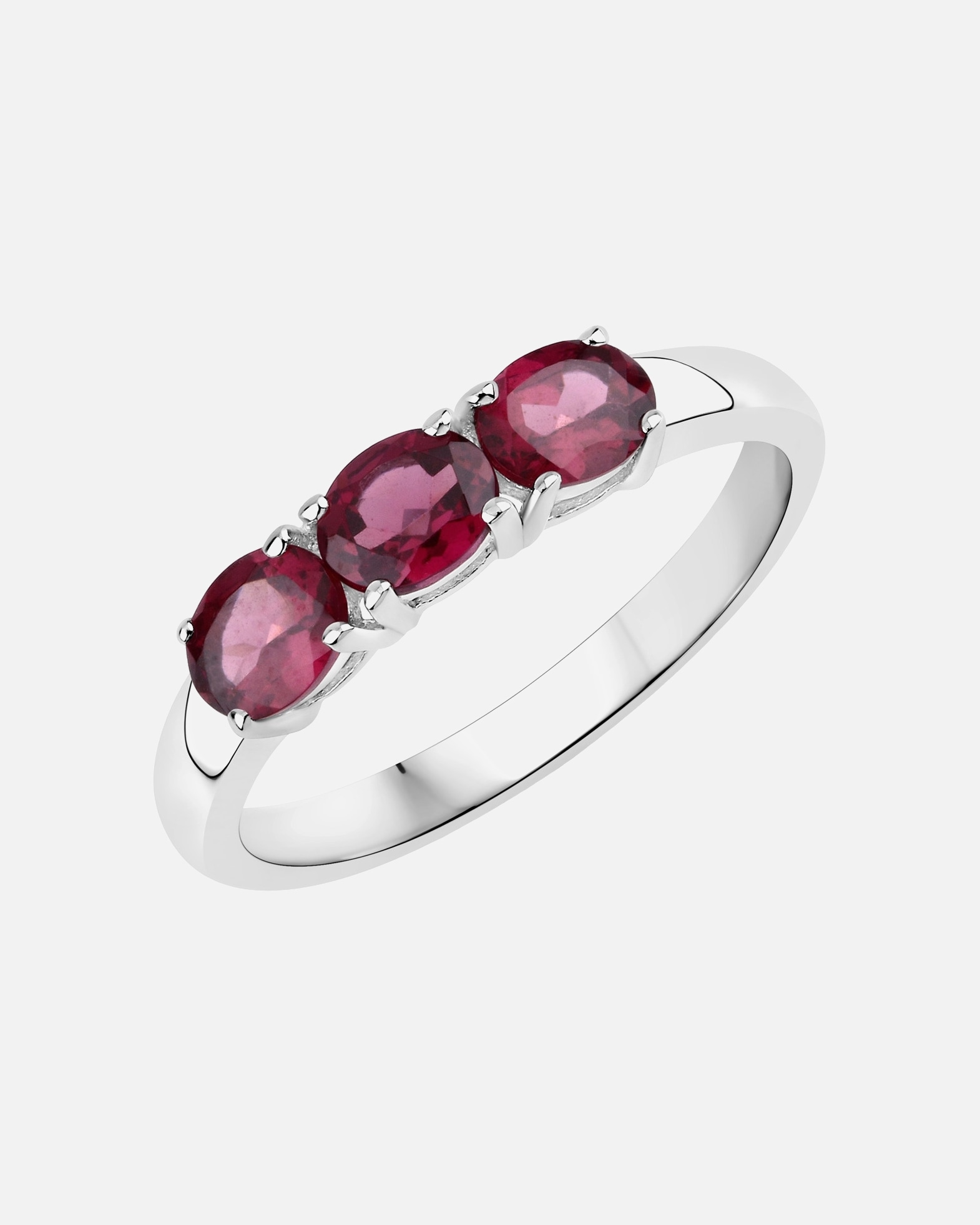 Ring für Weiblich Rafaela Donata Ring Sterling Silber Rhodolith in Silber 54