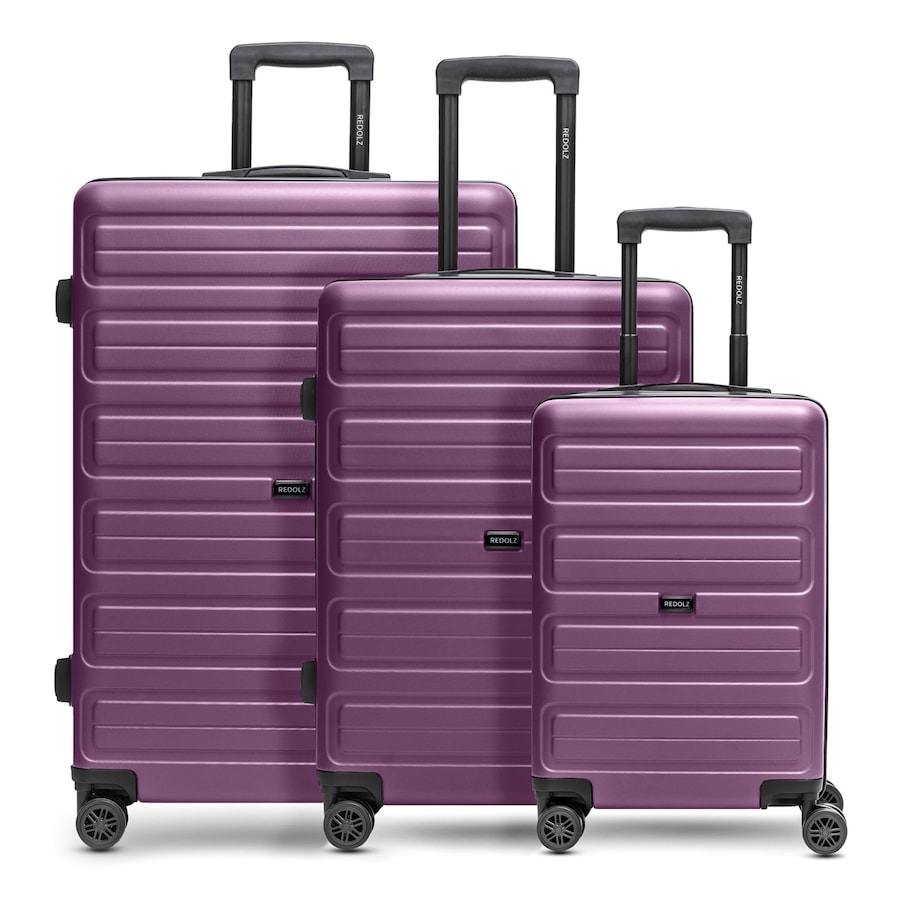Redolz Essentials 08 3-SET 4 Rollen Kofferset 3-teilig purple Blau Herren
