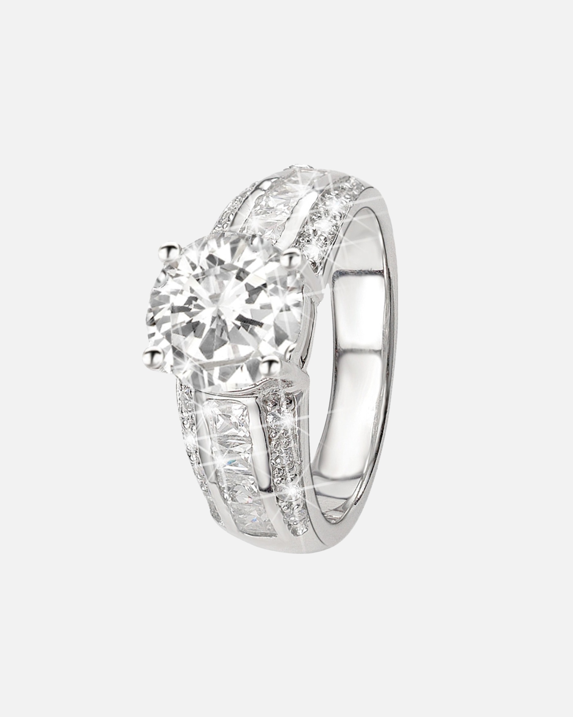 Ring für Weiblich Lucardi Ringe 925 Silber - silbern 63mm