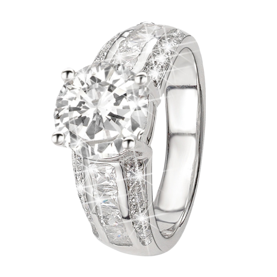 Lucardi Ringe 925 Silber - silbern 47mm Herren