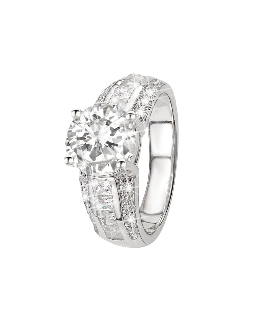 Lucardi Ringe 925 Silber - silbern 58mm Herren