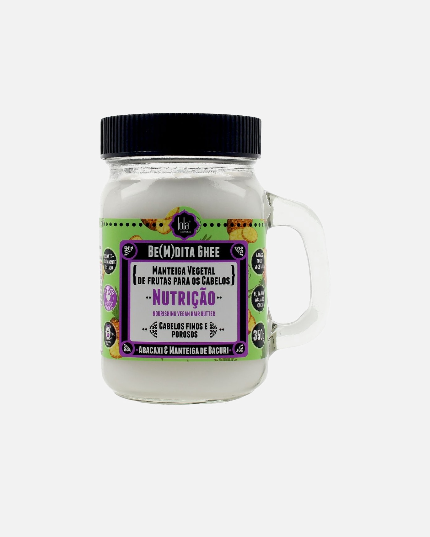 Haarmaske für Weiblich Lola Cosmetics BE(M)DITA GHEE pflegende Maske mit Ananas und Bacuri 350 gr