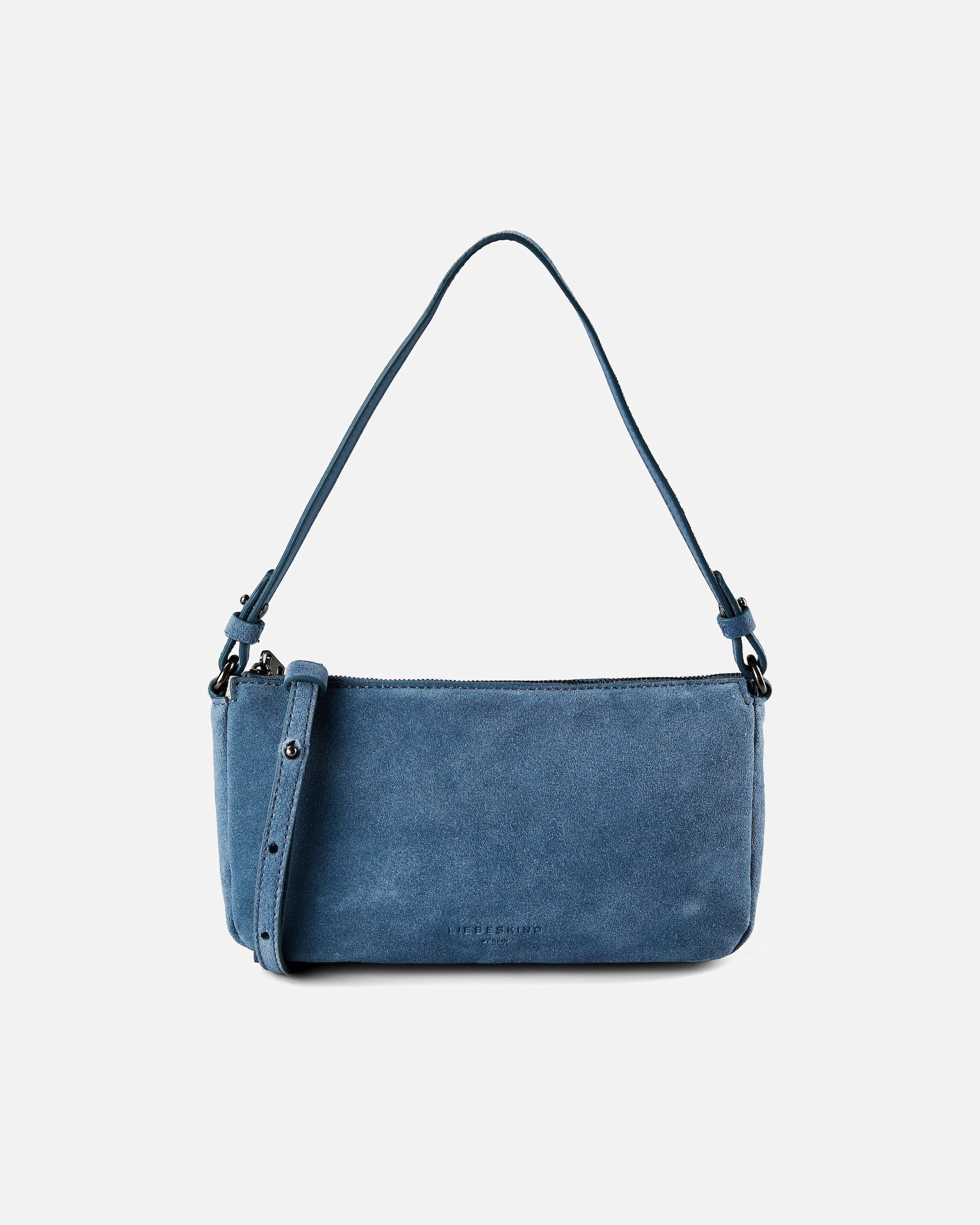 Handtasche für Weiblich Liebeskind Handtasche Ryker Crossbody S Hydro Suede blue denim suede