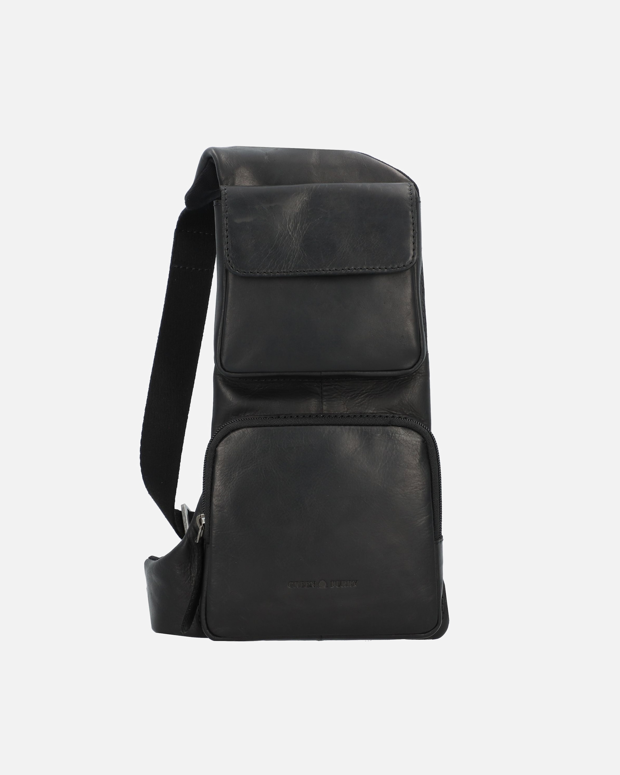Clutch für Männlich Greenburry Pure Black Umhängetasche black