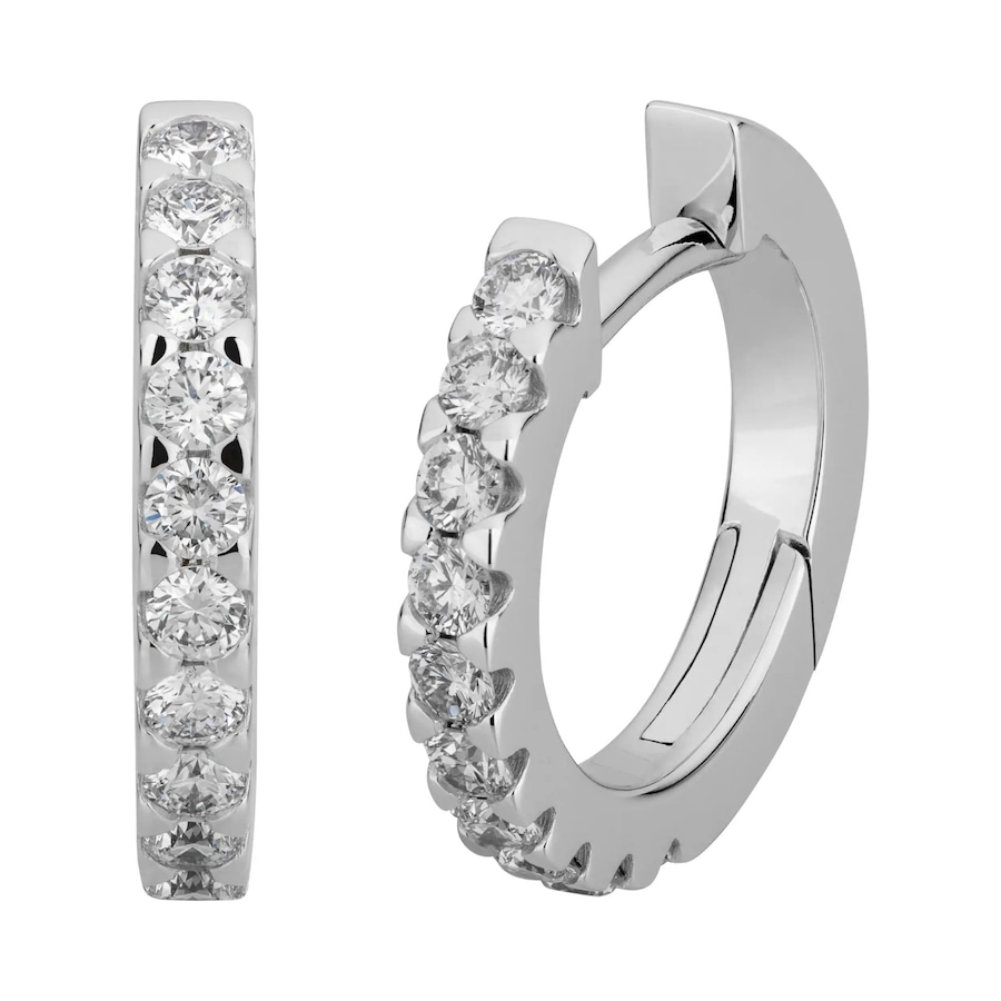 Lyomi Klappcreolen 585/- Gold Diamant Lab Grown weiß 0,47ct. Damen