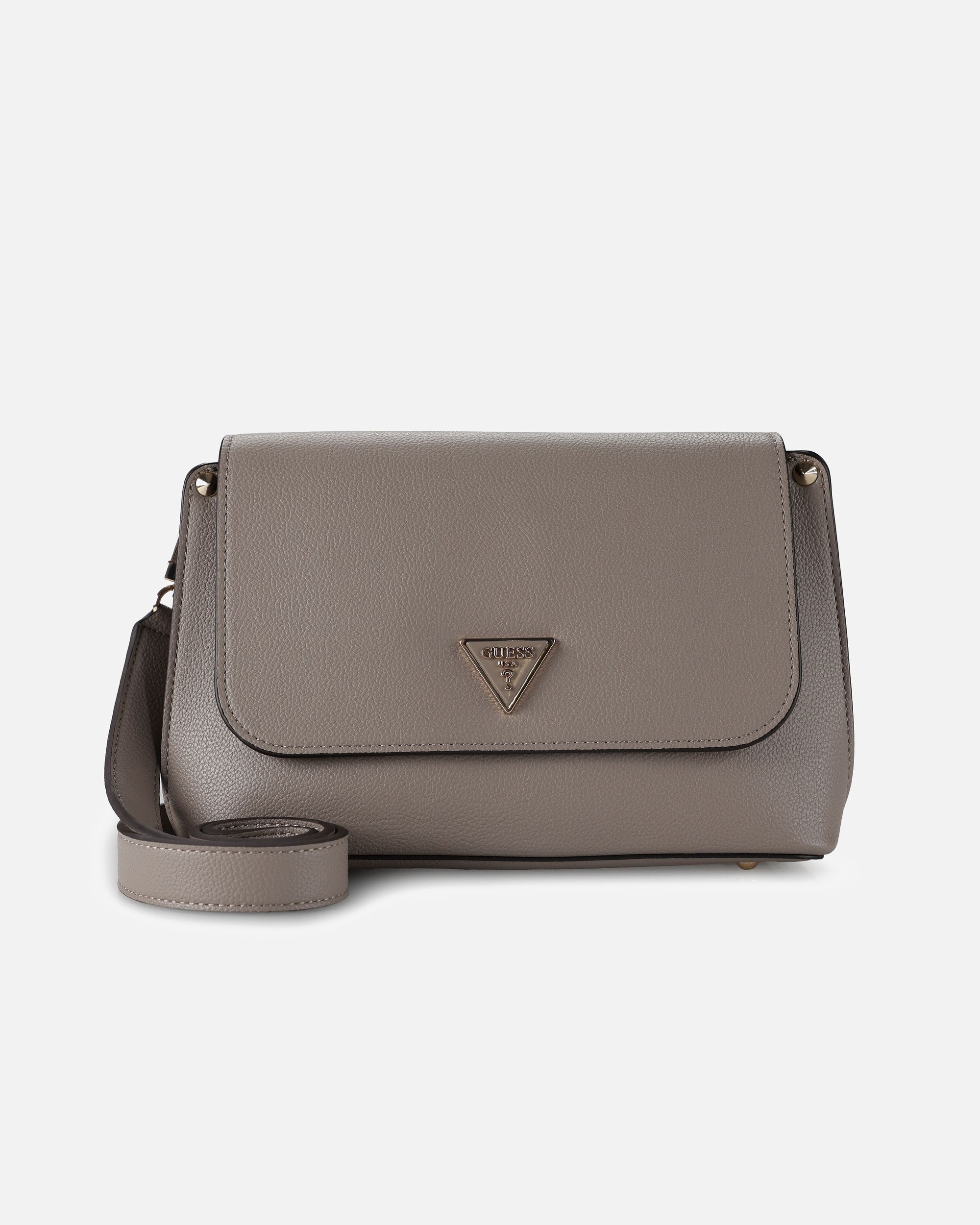 Rucksack für Weiblich Guess Bodybag Meridian II Flap CB dark taupe