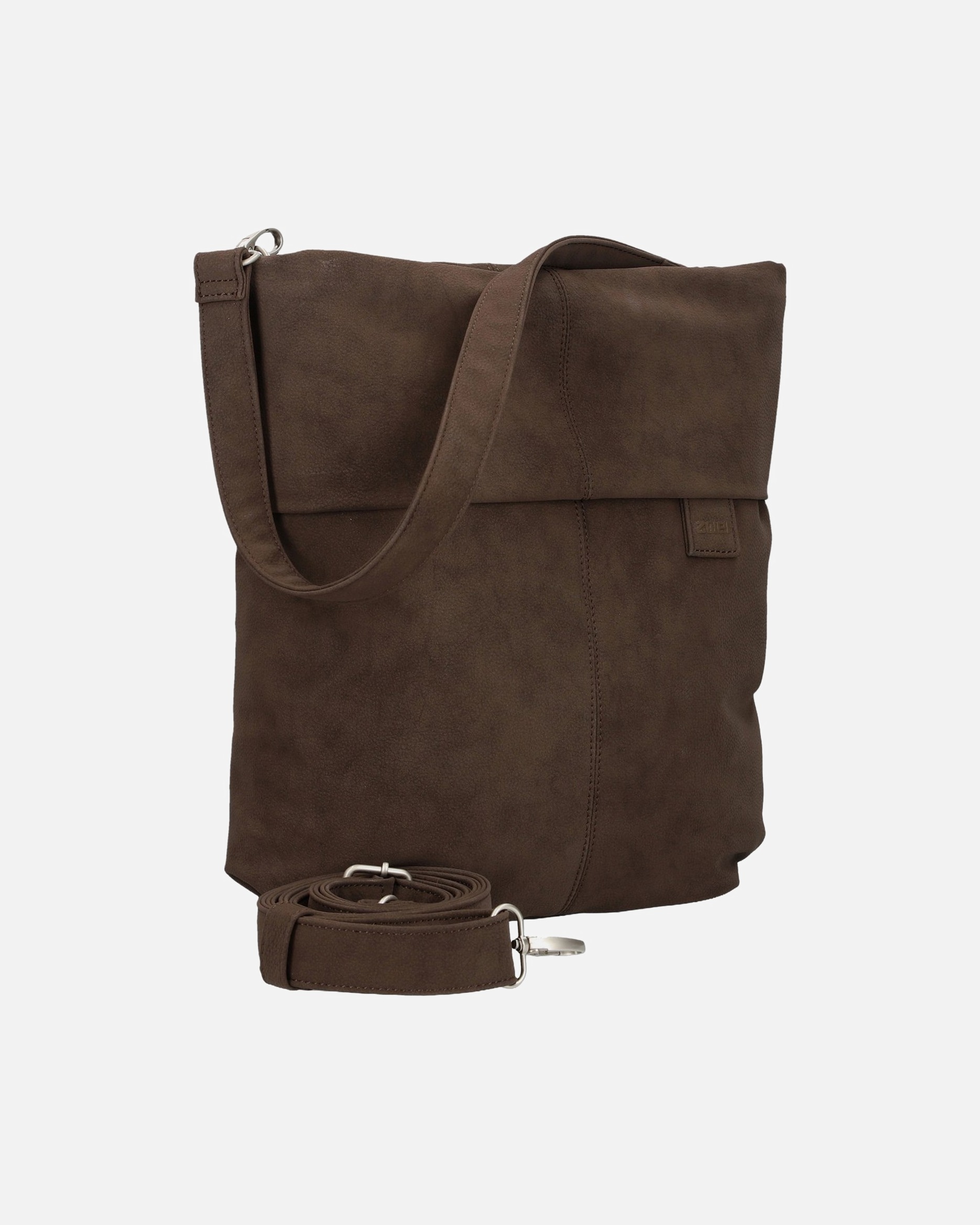 Handtasche für Weiblich ZWEI Handtasche Mademoiselle M12 Nubuk-Espresso