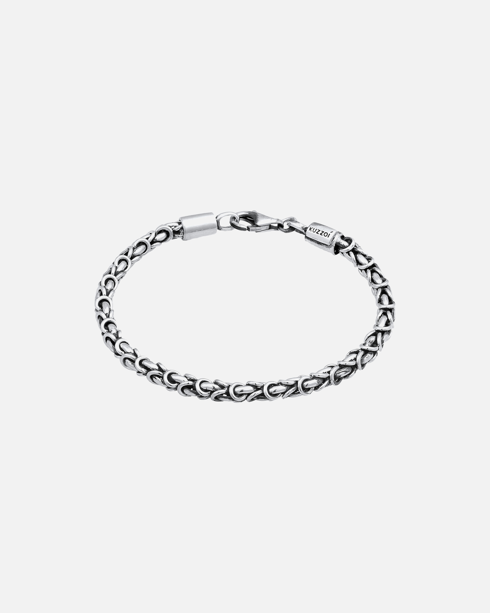 Armband für Männlich KUZZOI Königskette Basic 925 Silber 19
