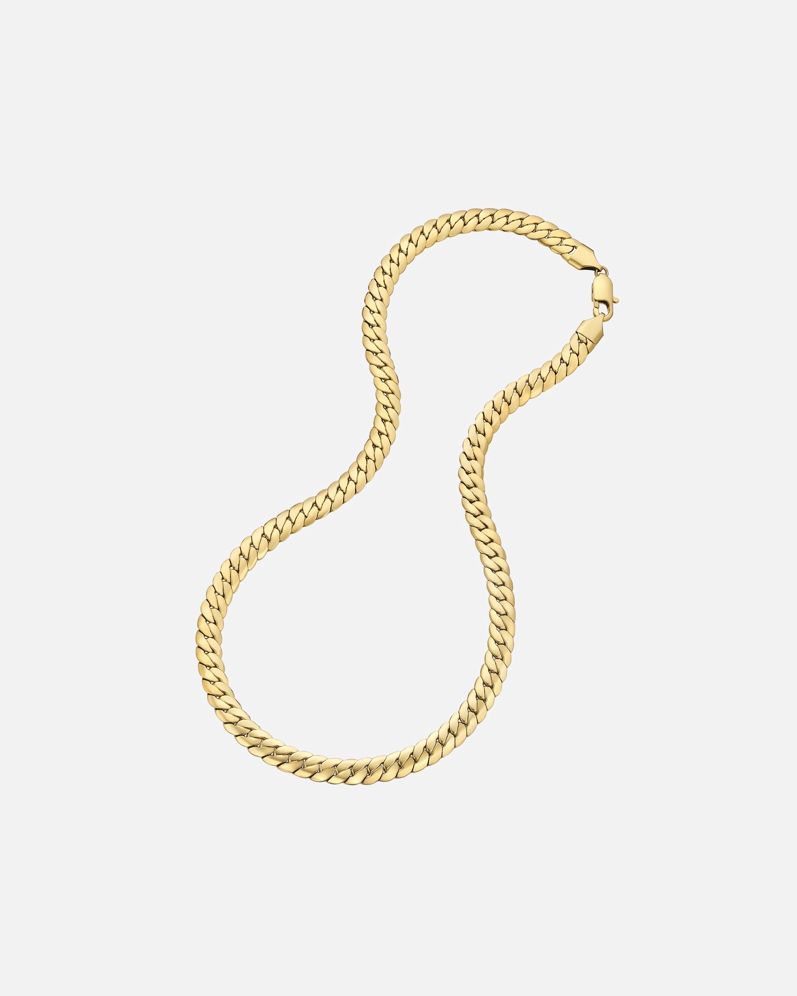 Halskette für Männlich True Rebels Halskette aus Edelstahl in gelbgold 50 cm