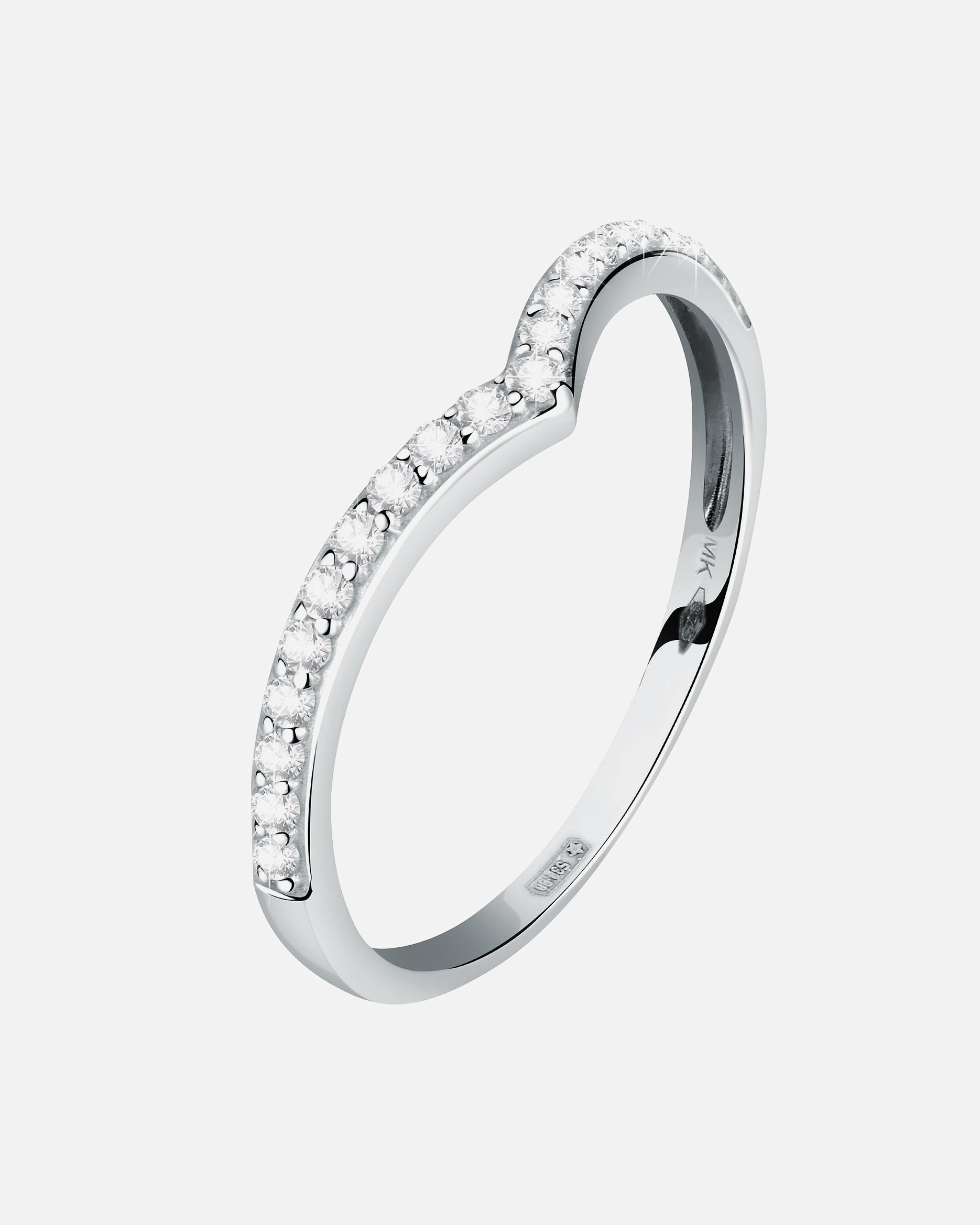 Ring für Weiblich CHRIST Damenring 375er Weißgold 56