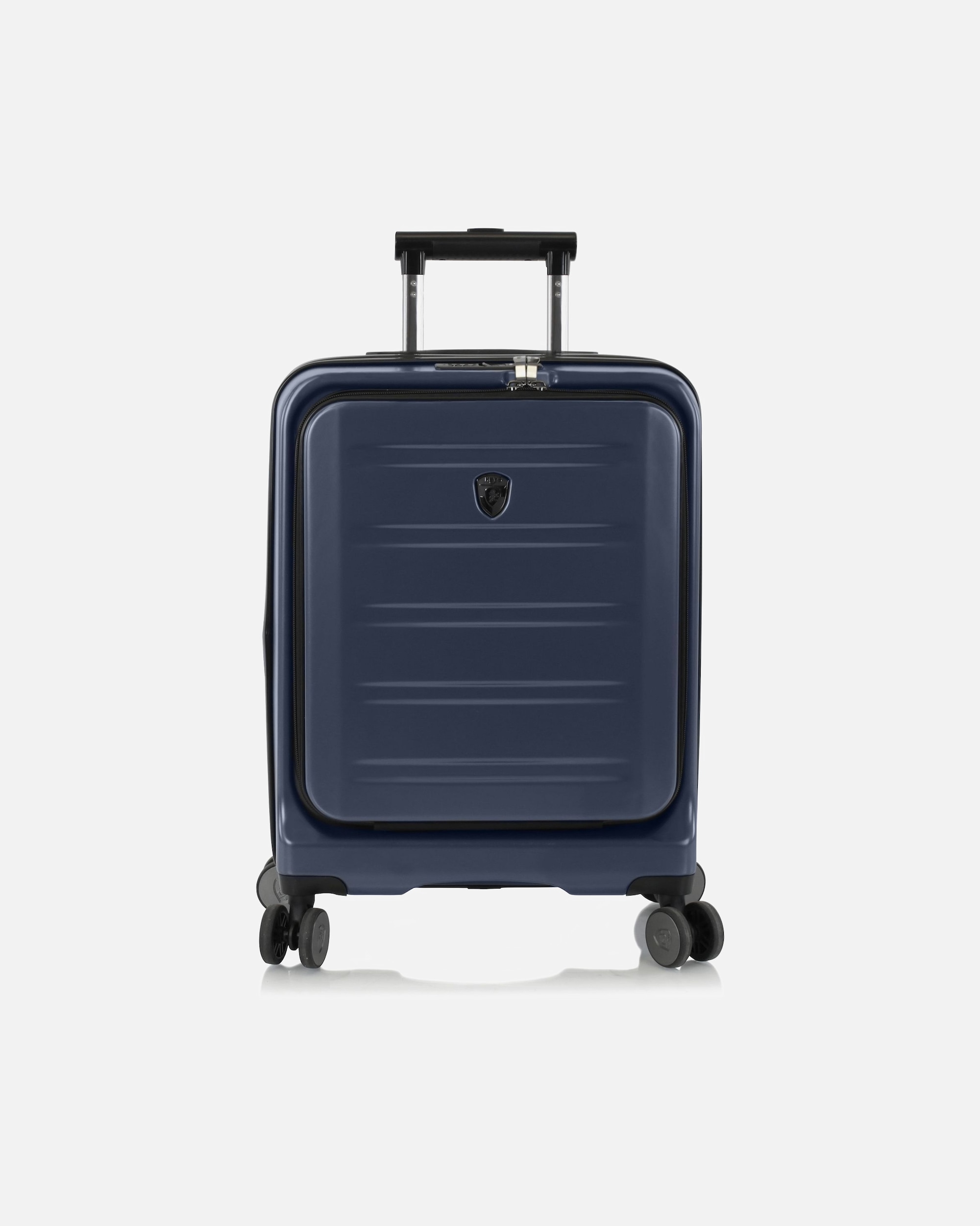 Handgepäckkoffer für Männlich Heys Hatch 4 Rollen Kabinentrolley 53 cm Laptopfach mit Dehnfalte navy