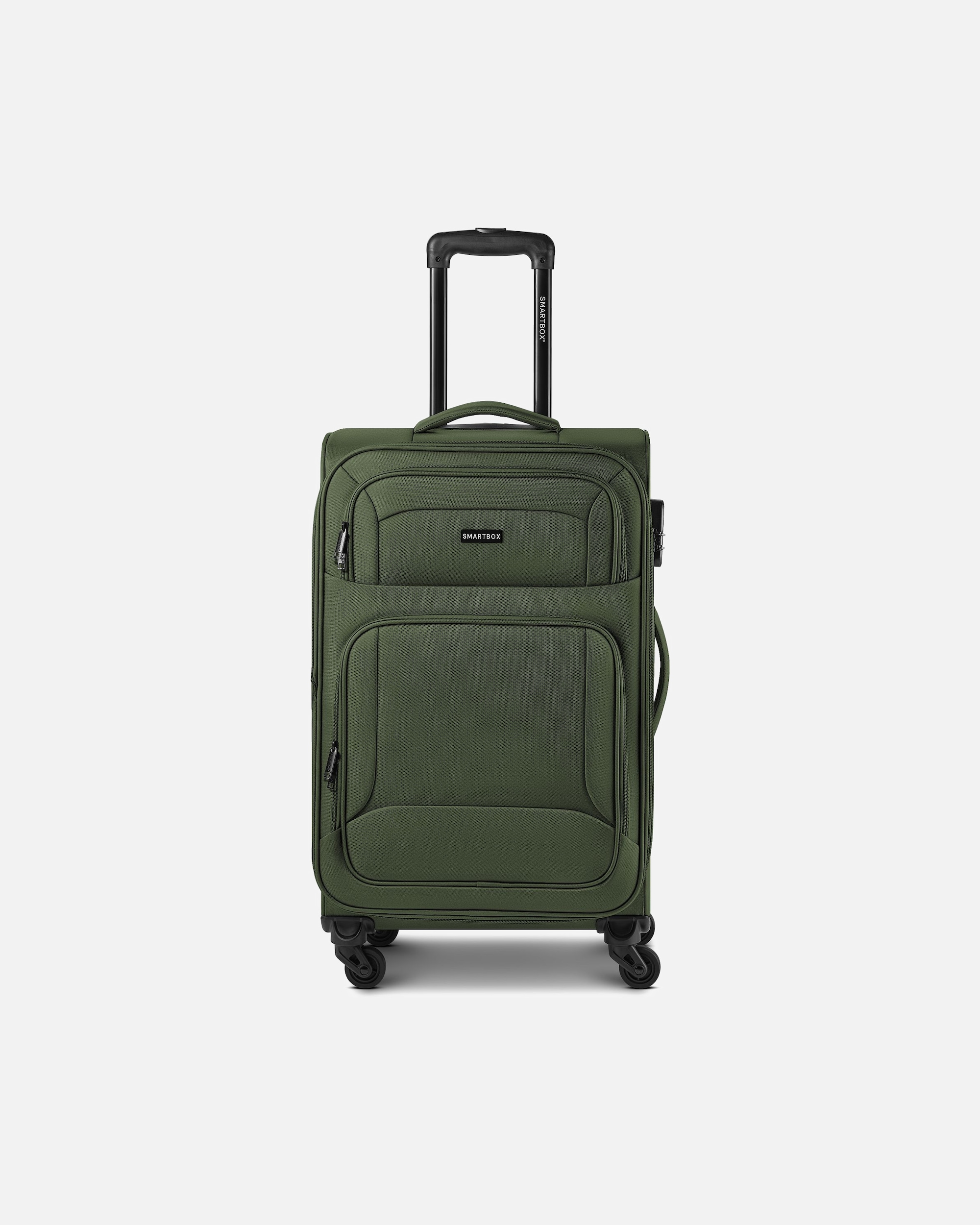 Koffer für Männlich Smartbox Default Brand Line Edition 04 4 Rollen Trolley 67 cm mit Dehnfalte slate-green