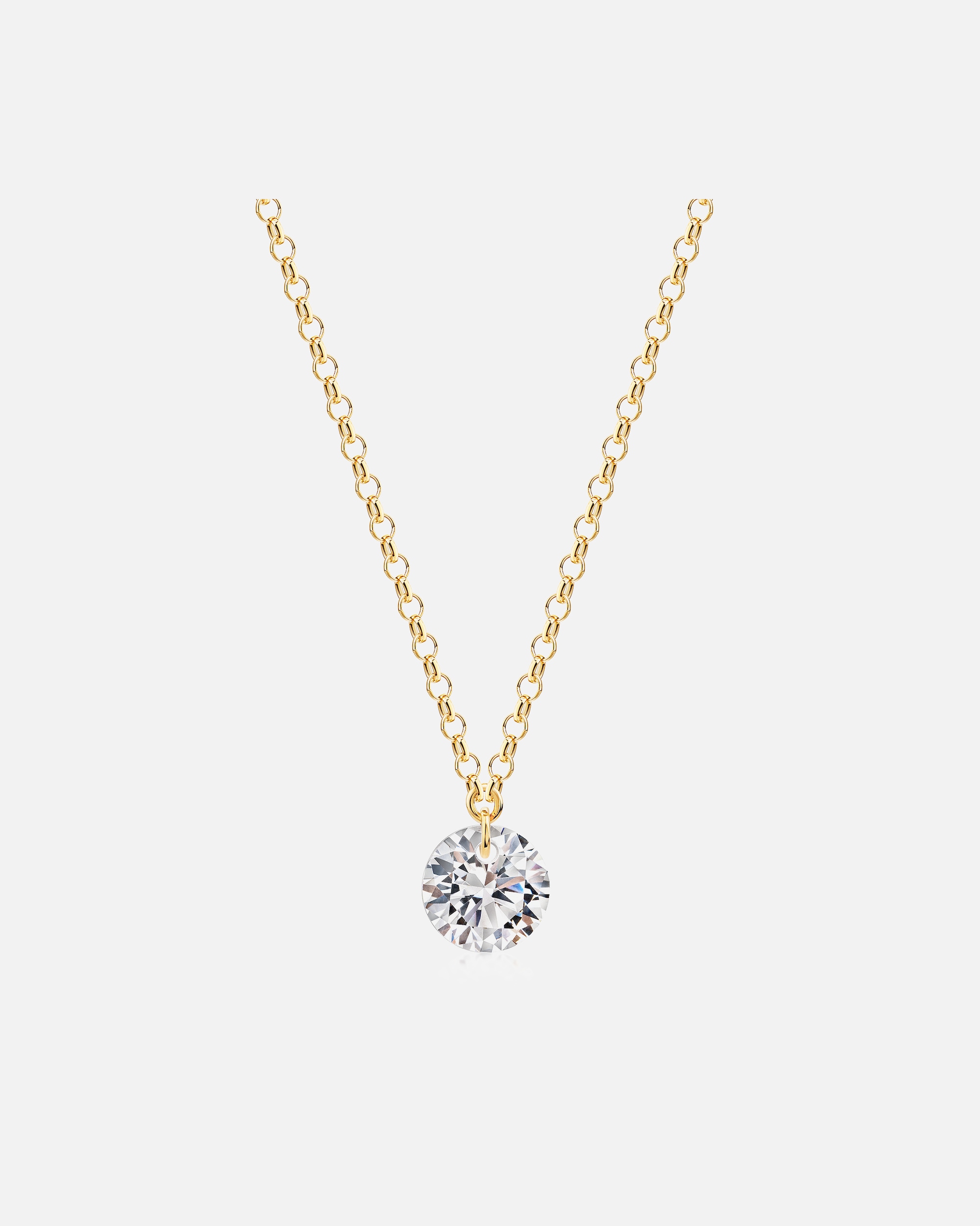 Kette für Weiblich Zeeme Collier 925/- Sterling Silber Zirkonia weiß 43cm