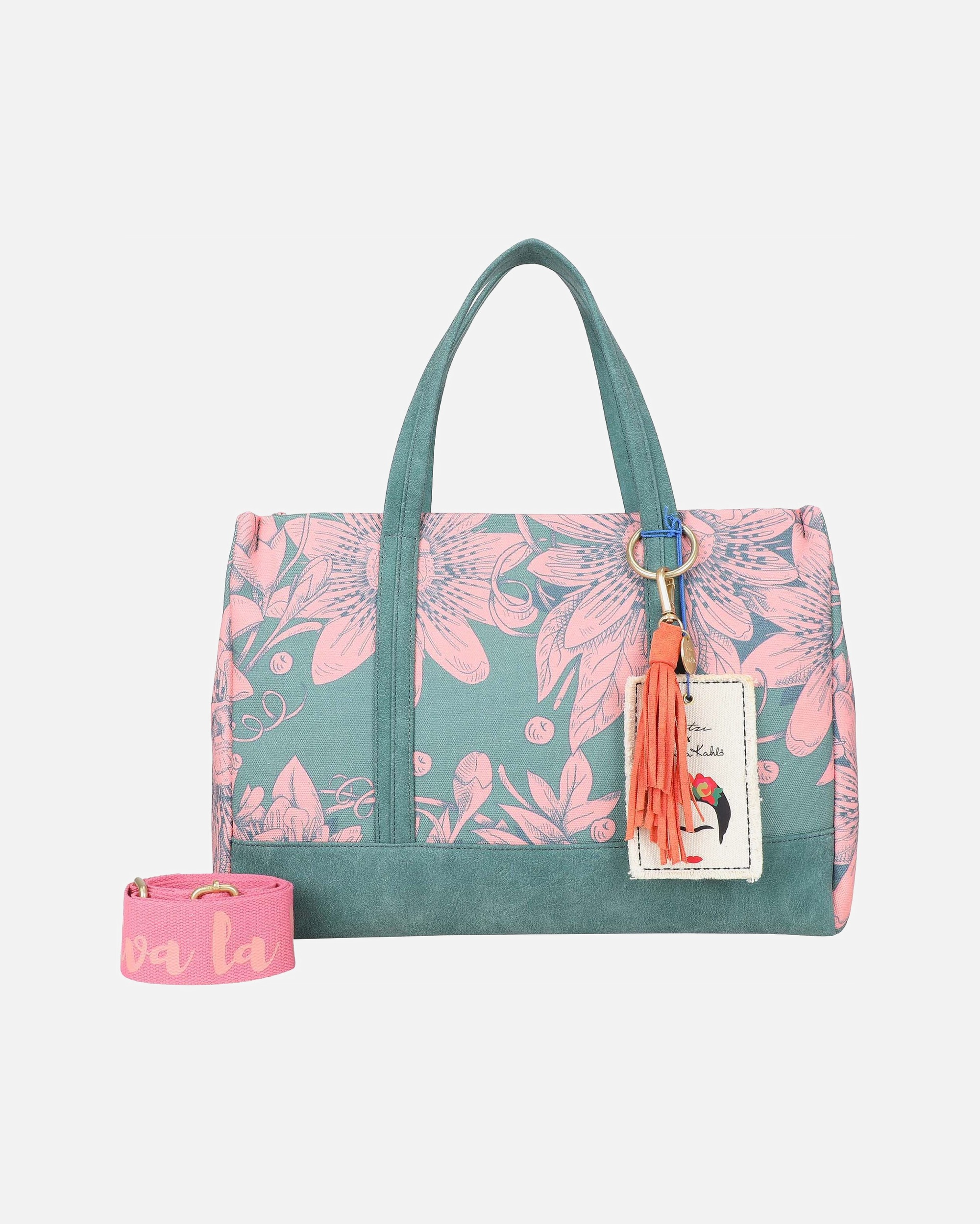 Tasche für Weiblich Fritzi aus Preußen Fritzi x Frida Kahlo Limited Bloom Schultertasche bloom green