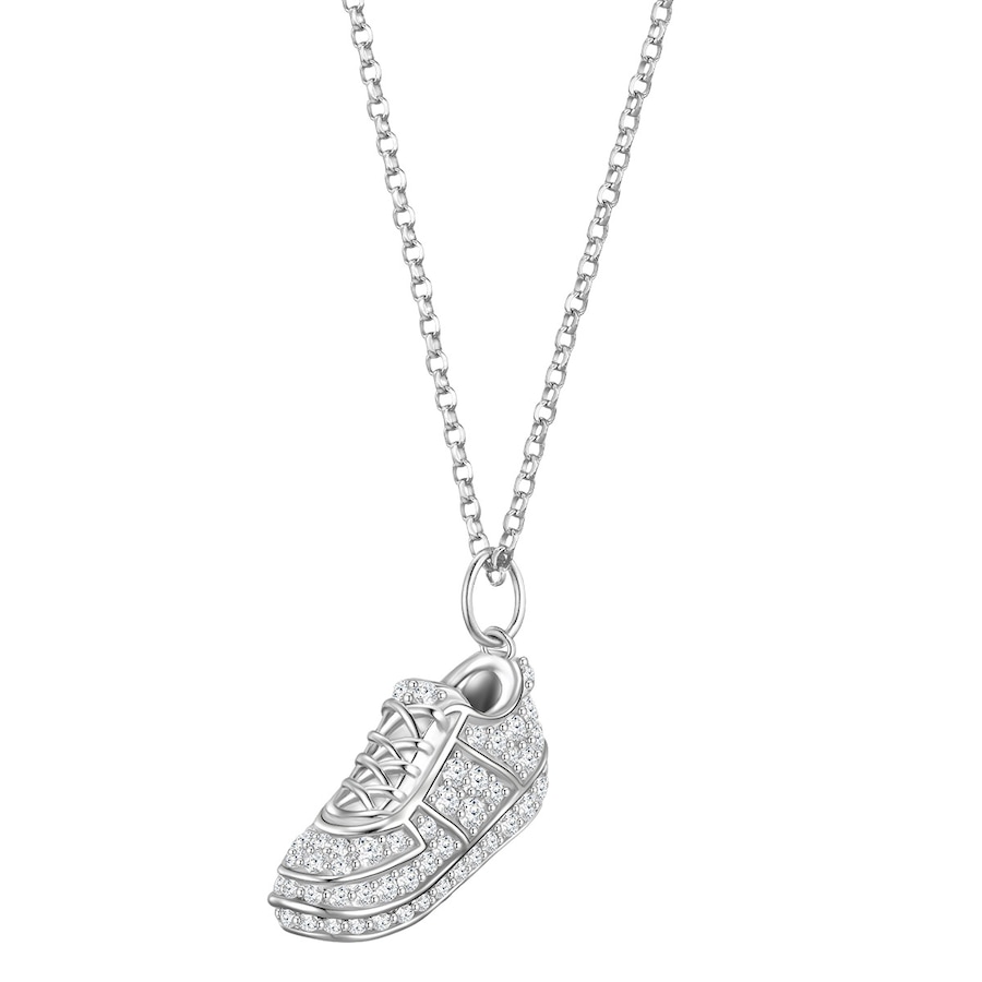 Glanzstücke München Halskette Sneaker Sterling Silber Zirkonia in 45,0 cm Basiskette + 5,0 Verlängerung Damen