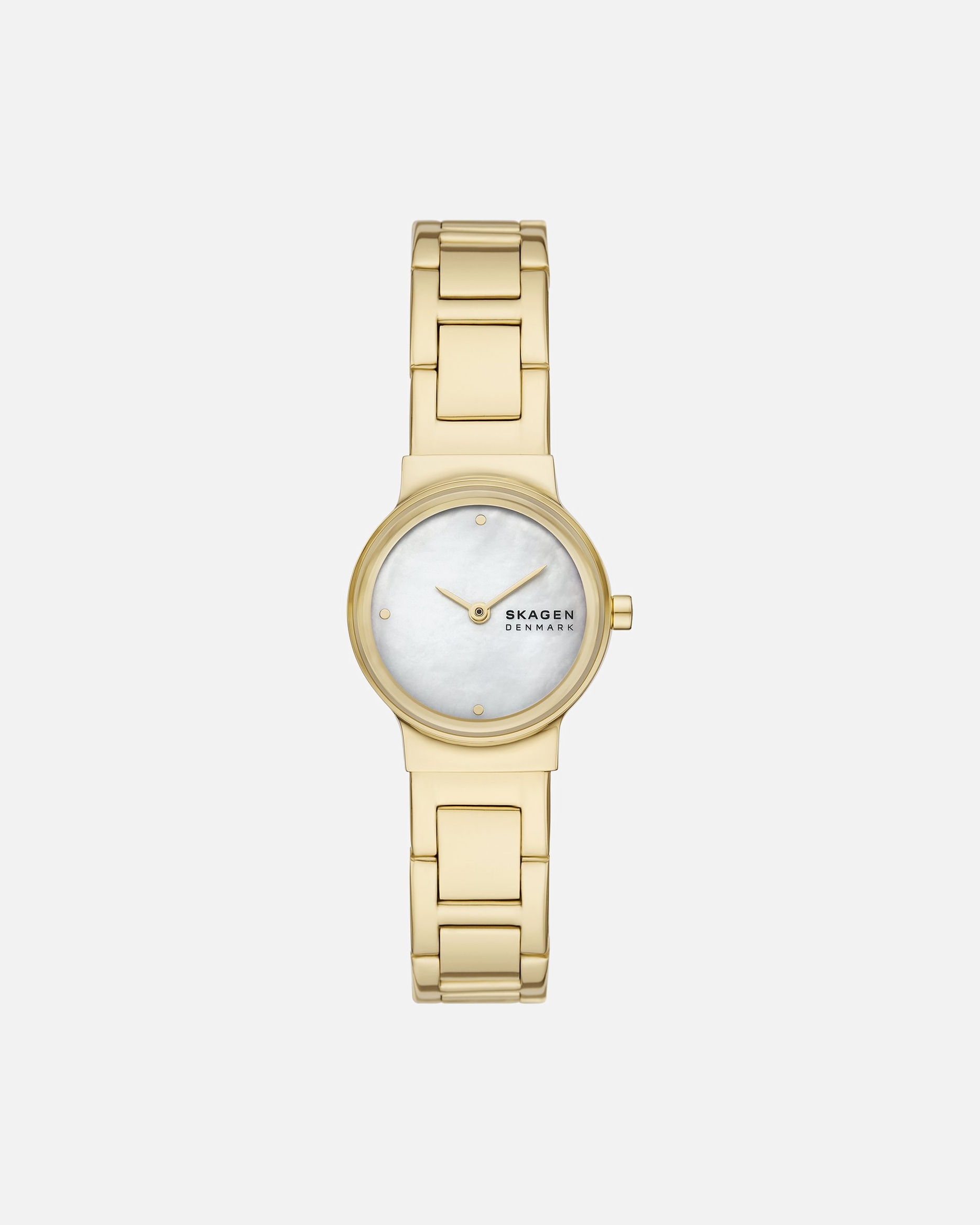 Uhr für Weiblich Skagen Damenuhr Edelstahl gold