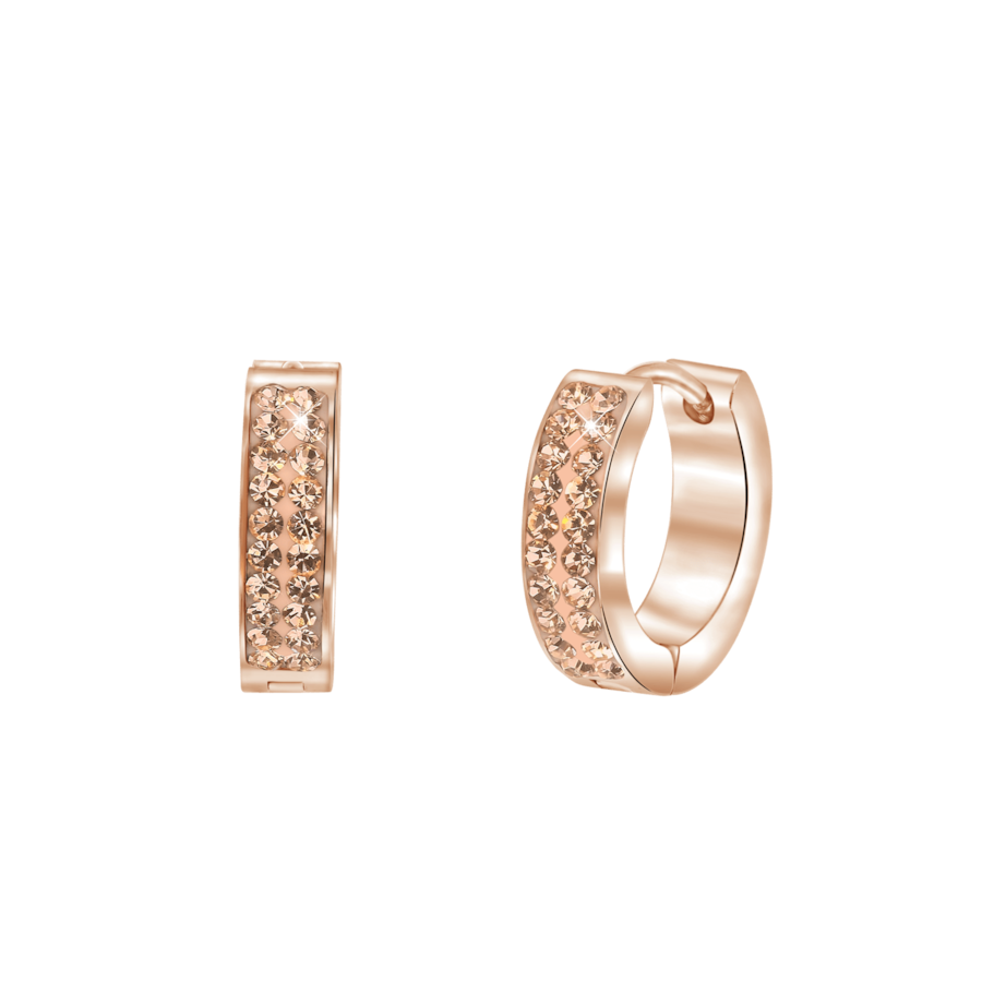 Lucardi Ohrringe Stahl Damen