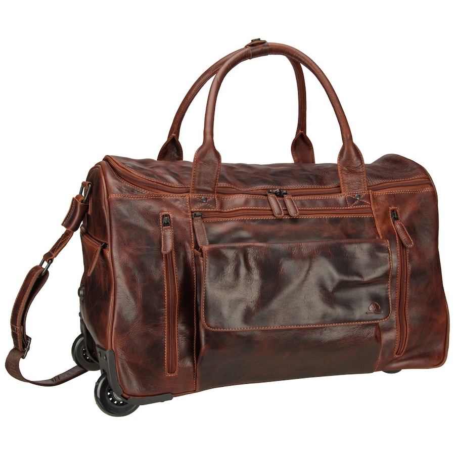 Greenburry Reisetasche Rugged Trolley Traveller Teak Brown Braun