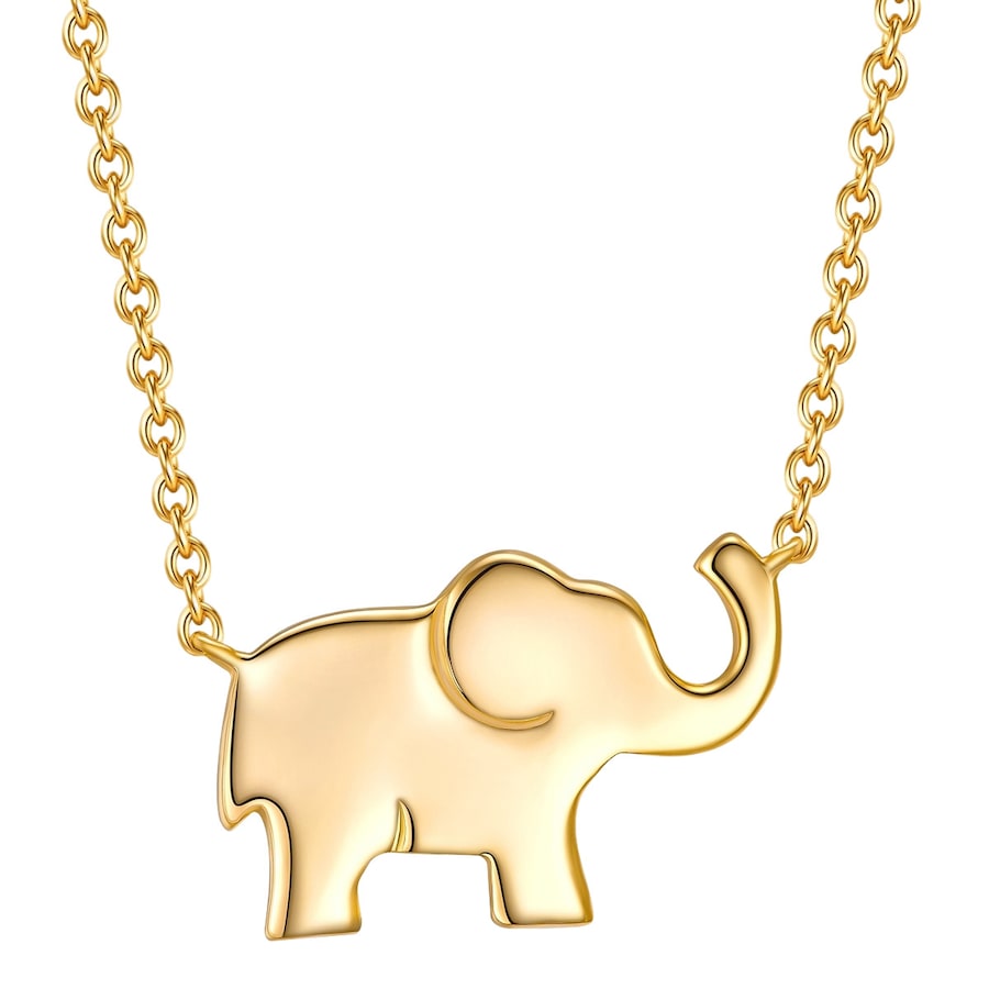 Rafaela Donata Halskette Elefant Sterling Silber in Gelbgold Gold Damen