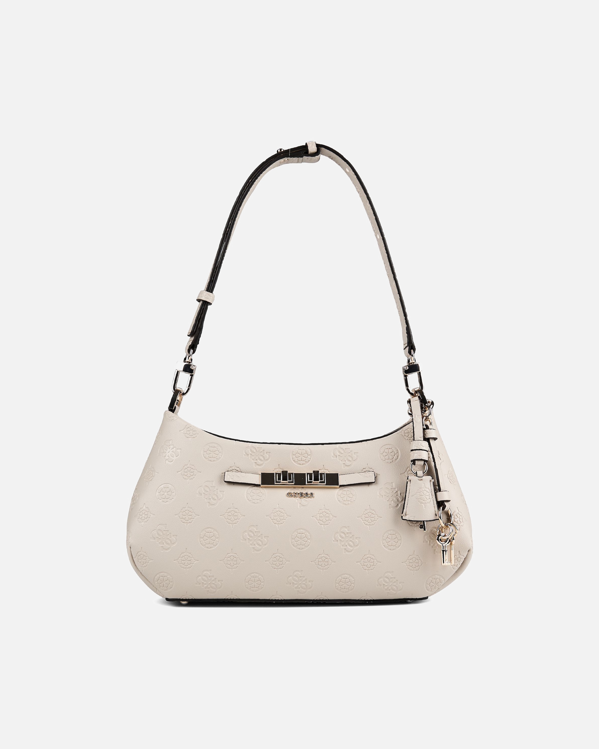 Tasche für Weiblich Guess Carmella Schultertasche bone logo