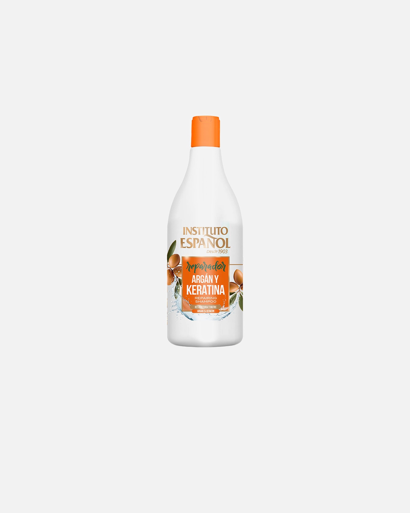Shampoo für Unisex Instituto Español REPARIERENDES SHAMPOO Argan + Keratin 750 ml