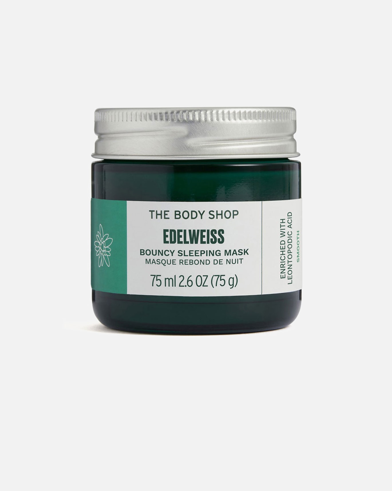 Feuchtigkeitsmaske für Weiblich The Body Shop EDELWEISS Hüpfende Schlafmaske 75 ml