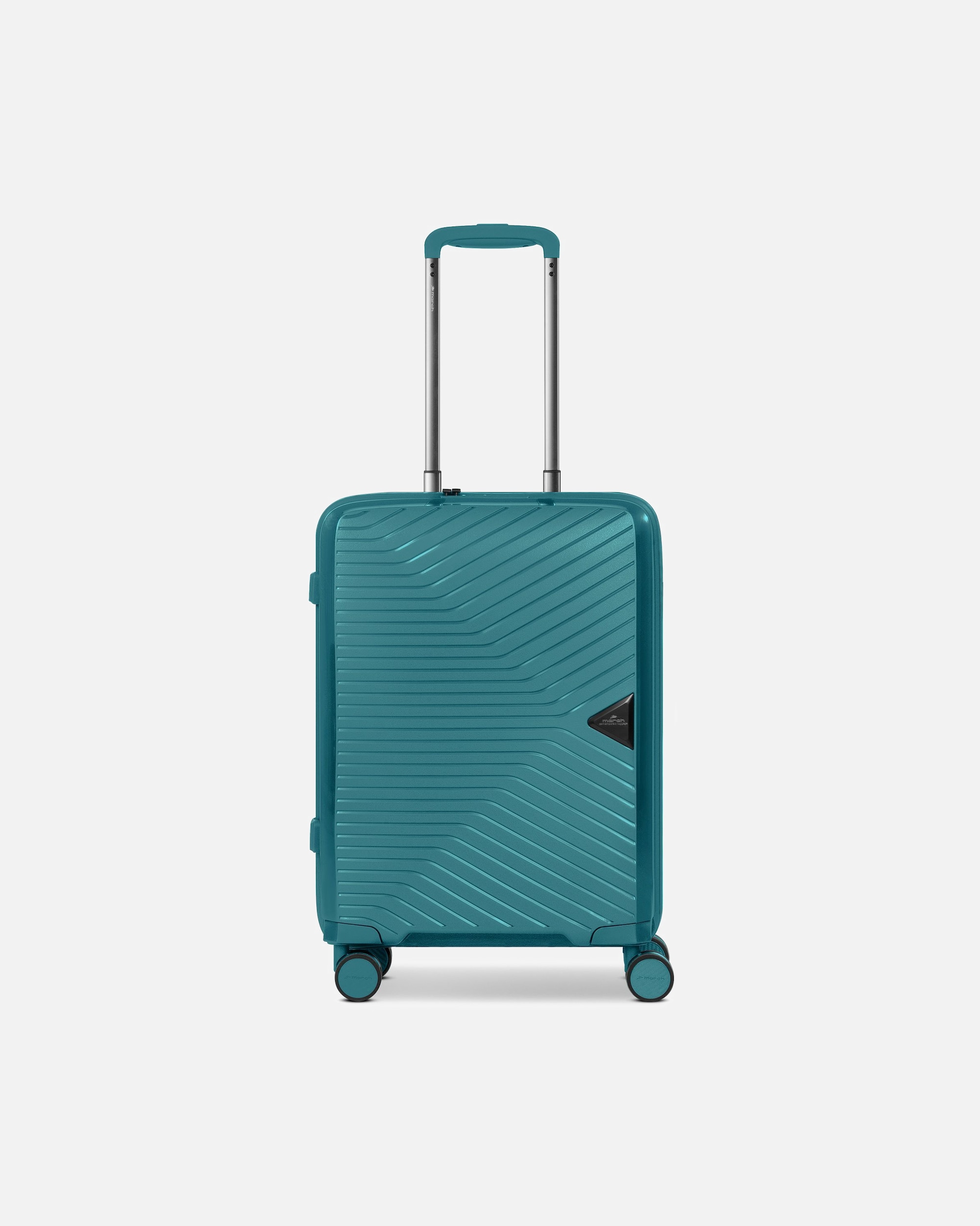 Handgepäckkoffer für Männlich March15 Trading Gotthard Edition 4 Rollen Kabinentrolley 55 cm aqua metallic