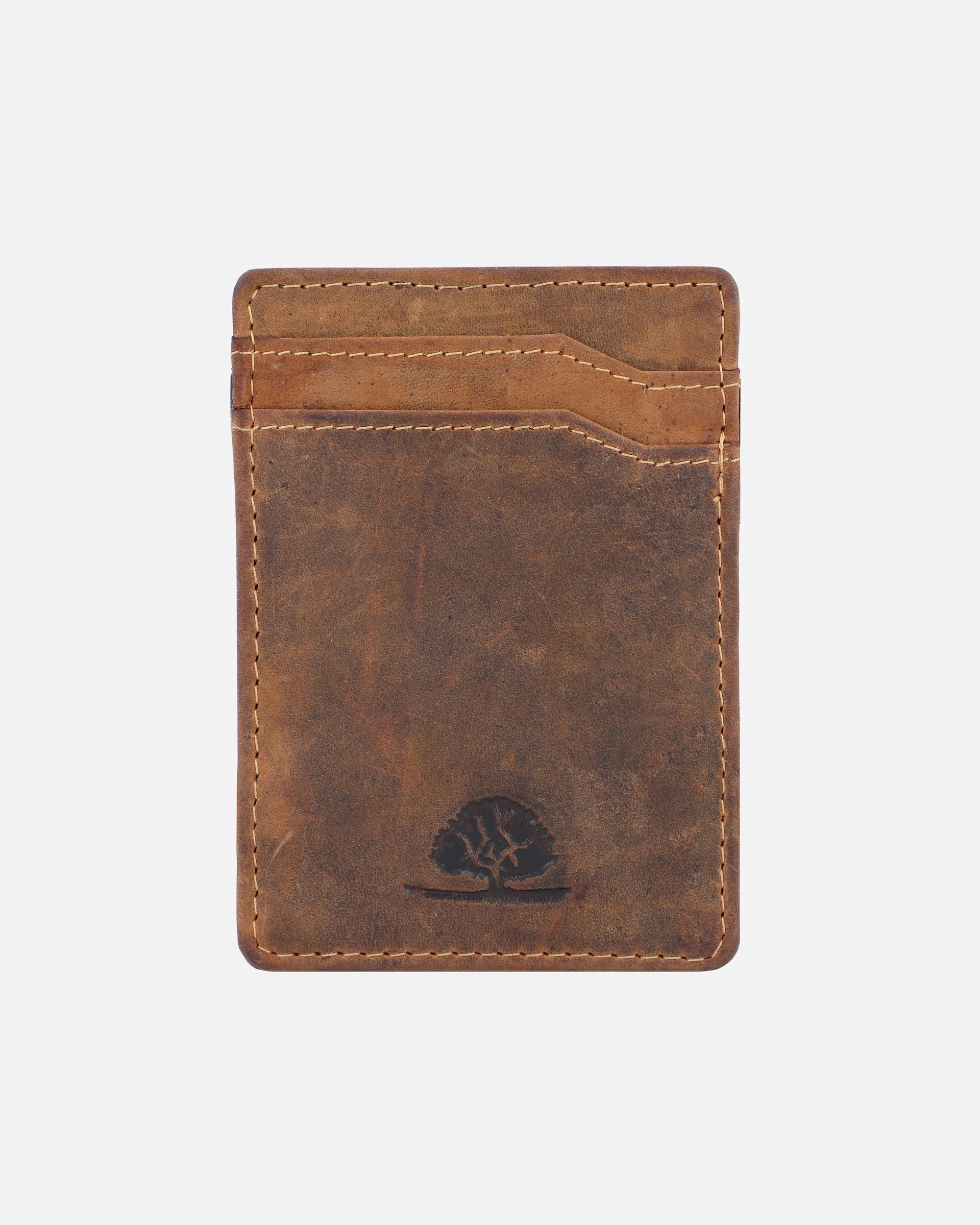 Etui für Männlich Greenburry Vintage Kreditkartenetui braun
