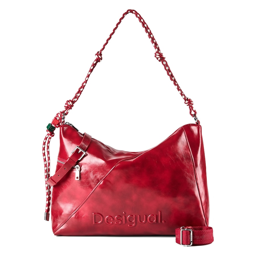 Desigual Half Schultertasche red Rot Damen
