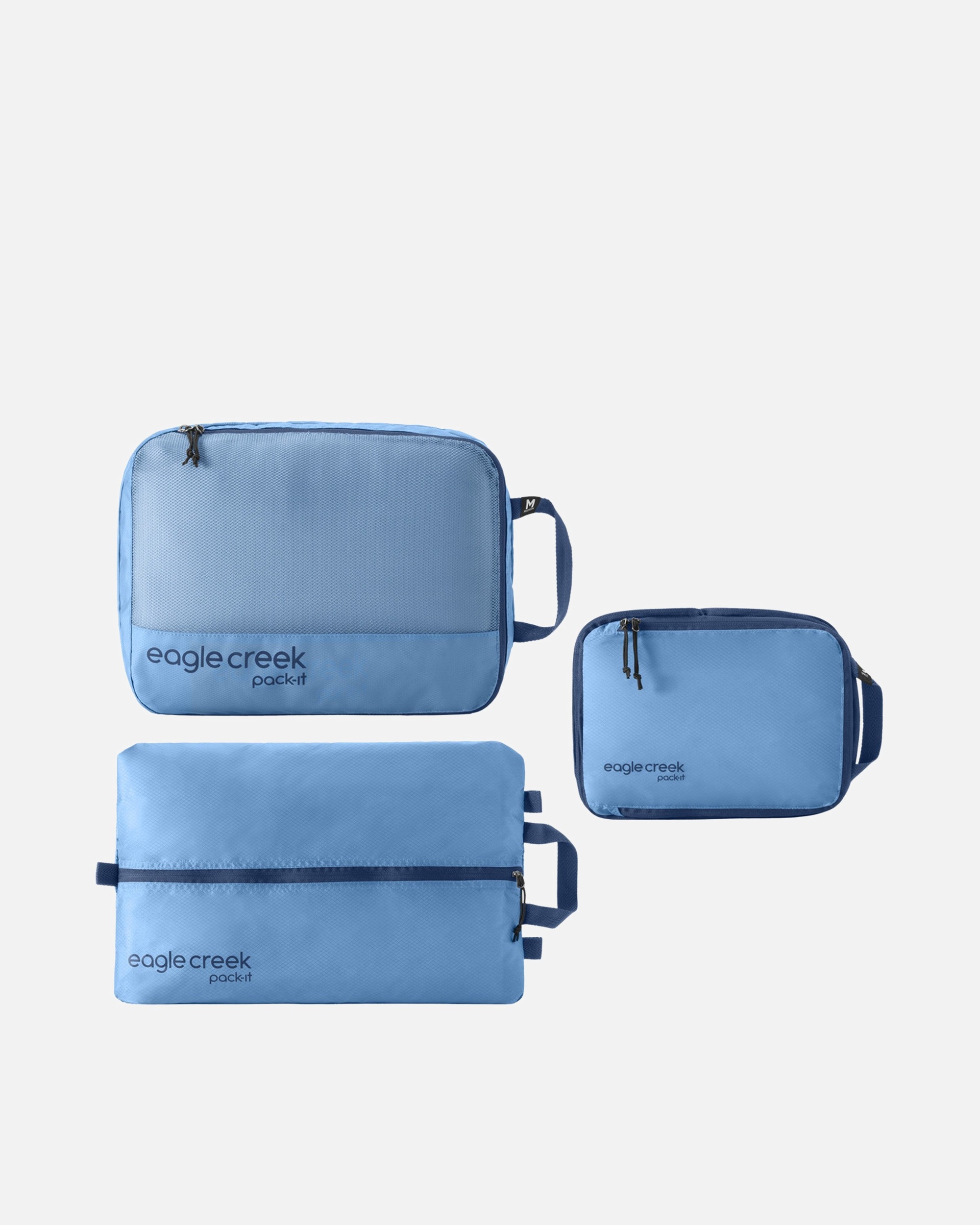 Clutch für Unisex Eagle Creek Pack-It Essentials Set 3tlg. - Packsack (blue dawn) blue dawn