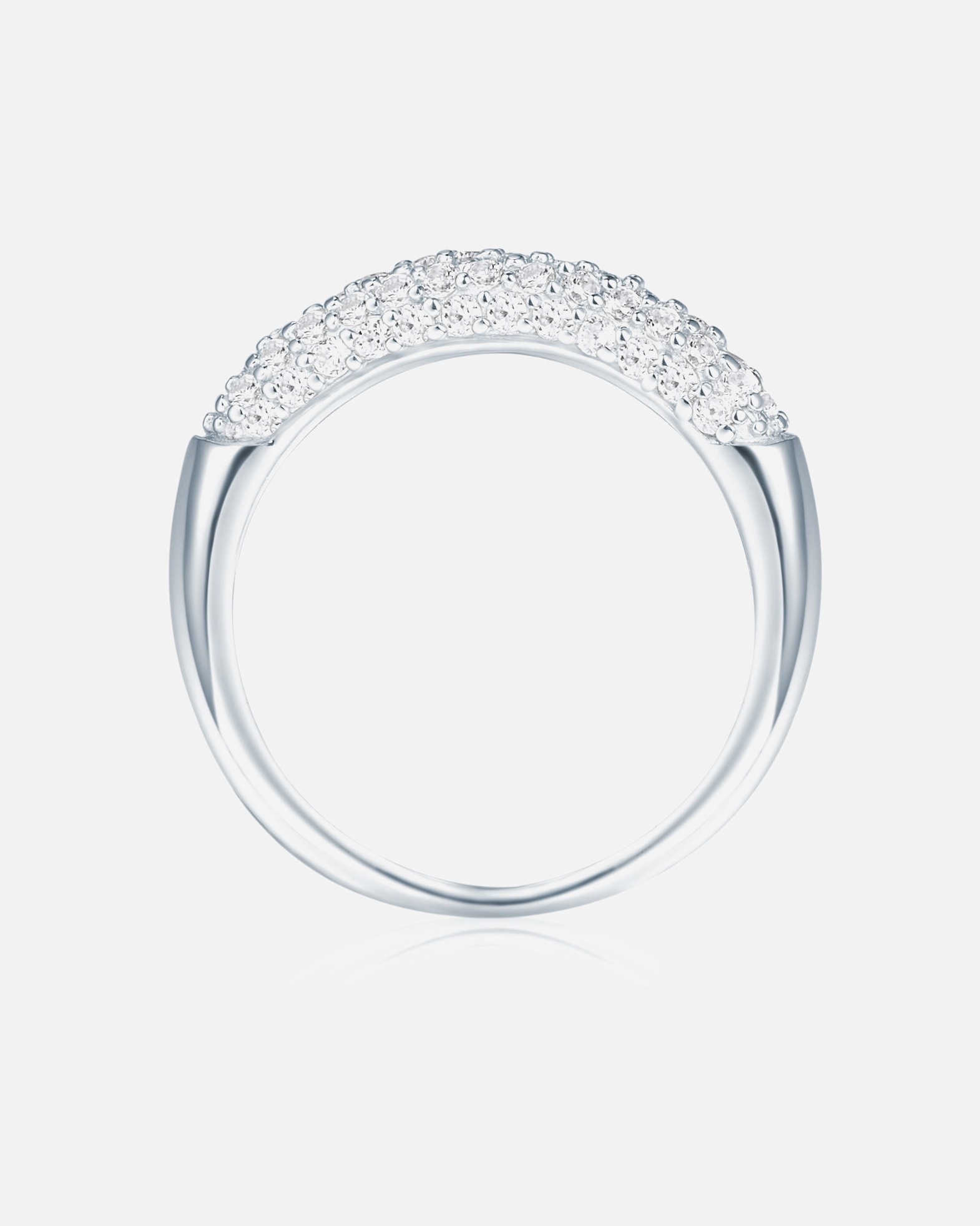 Ring für Weiblich Rafaela Donata Ring Sterling Silber Zirkonia in Silber 54
