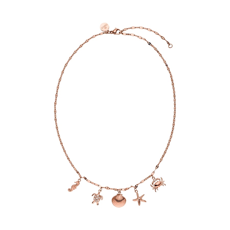 Purelei Underwater World Kette 100% Edelstahl Rosegold Hellbraun Damen