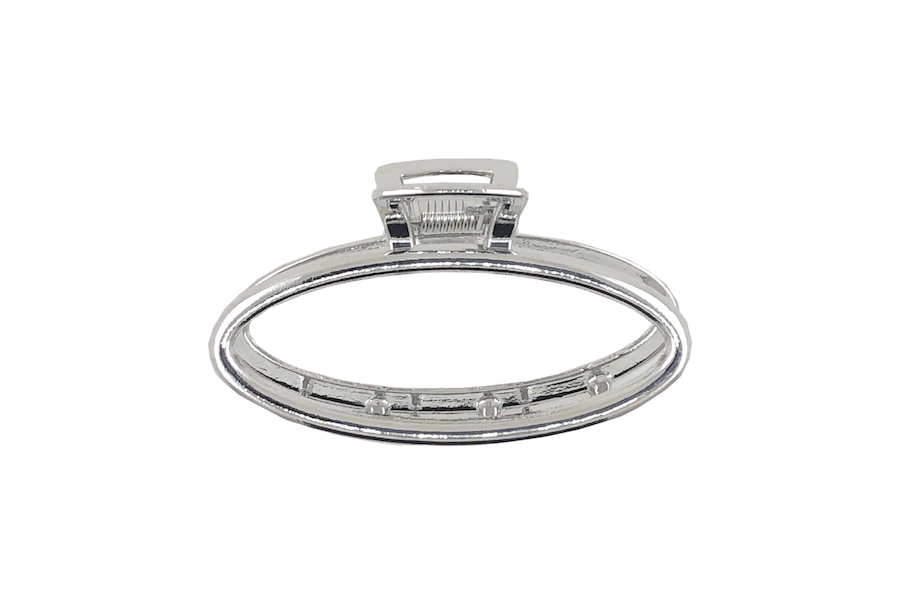 SOHO Oval Small Metall Haarklammer Silber Damen