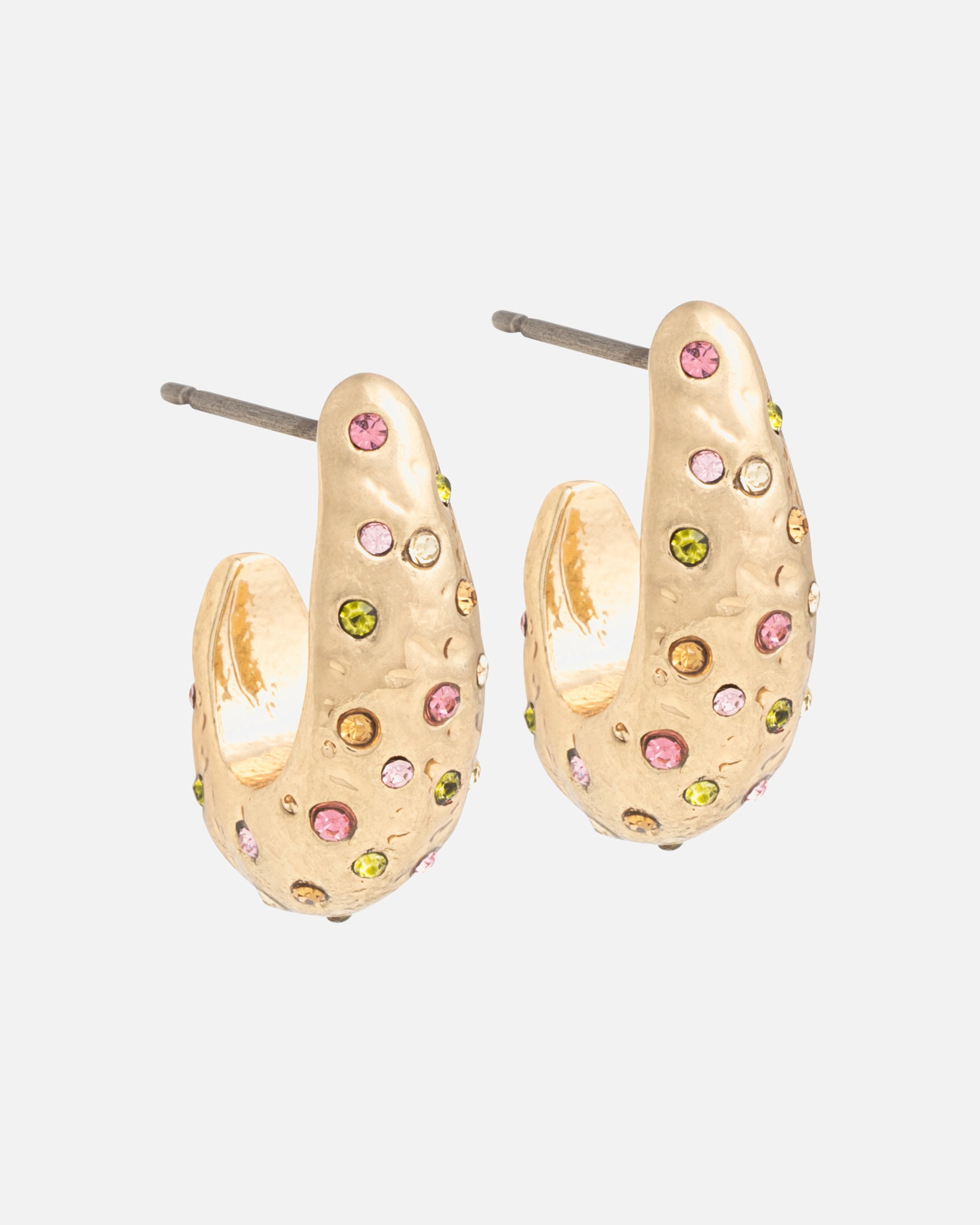 Ohrringe für Weiblich A&C Oslo – Nordic Design Jewellery Default Brand Line Ohrhänger 'Steel - Satin' gold