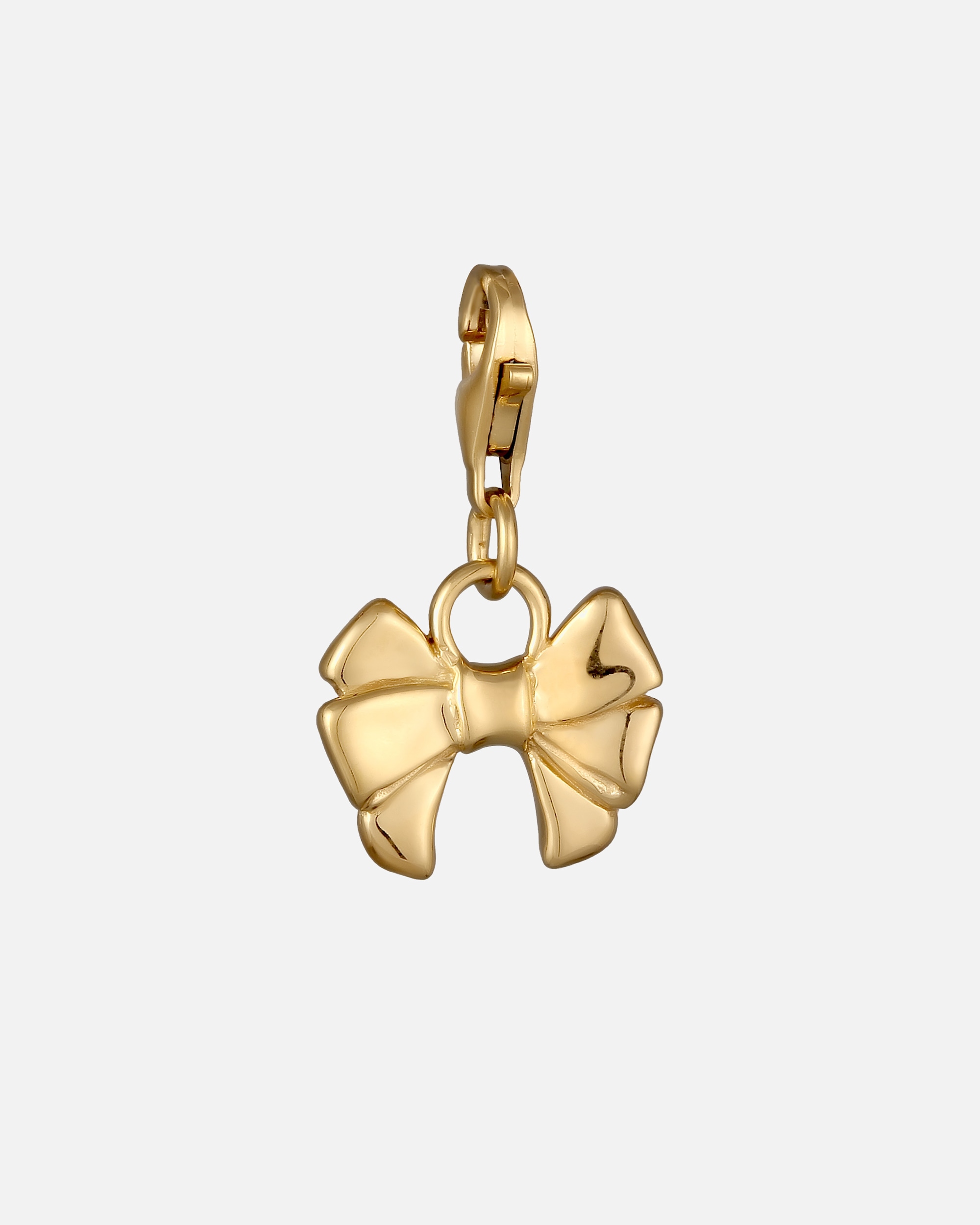 Schmuckanhänger für Weiblich Elli Schleife Romantik Glänzend 925 Silber goldfarben