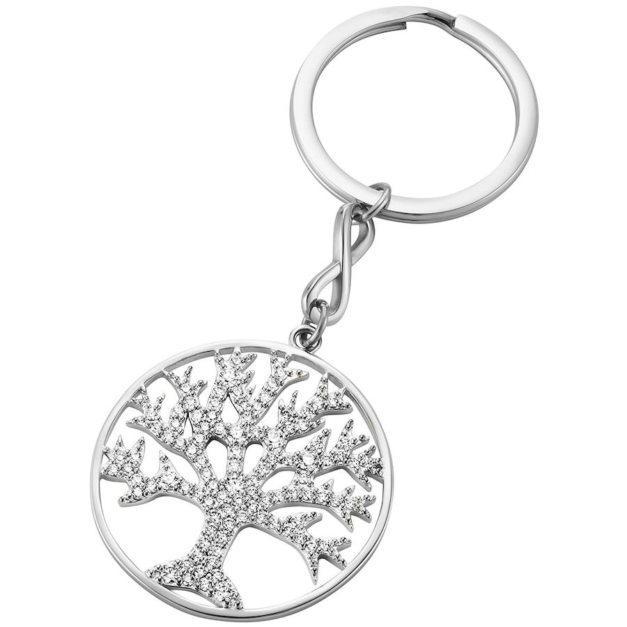 Julie Julsen Schlüsselanhänger 925/- Sterling Silber Zirkonia weiß cm