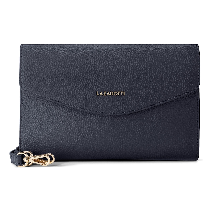 Lazarotti Bologna Leather Clutch navy Schwarz Damen