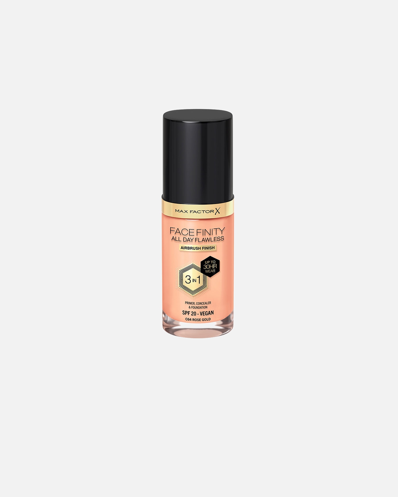Foundation für Unisex Max Factor Facefinity All Day Flawless 64-Roségold