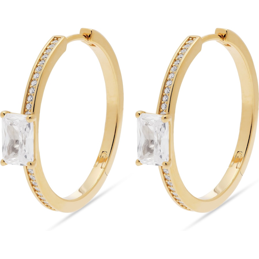 Jette Creolen 925er Silber, recycelt gelbgold Damen