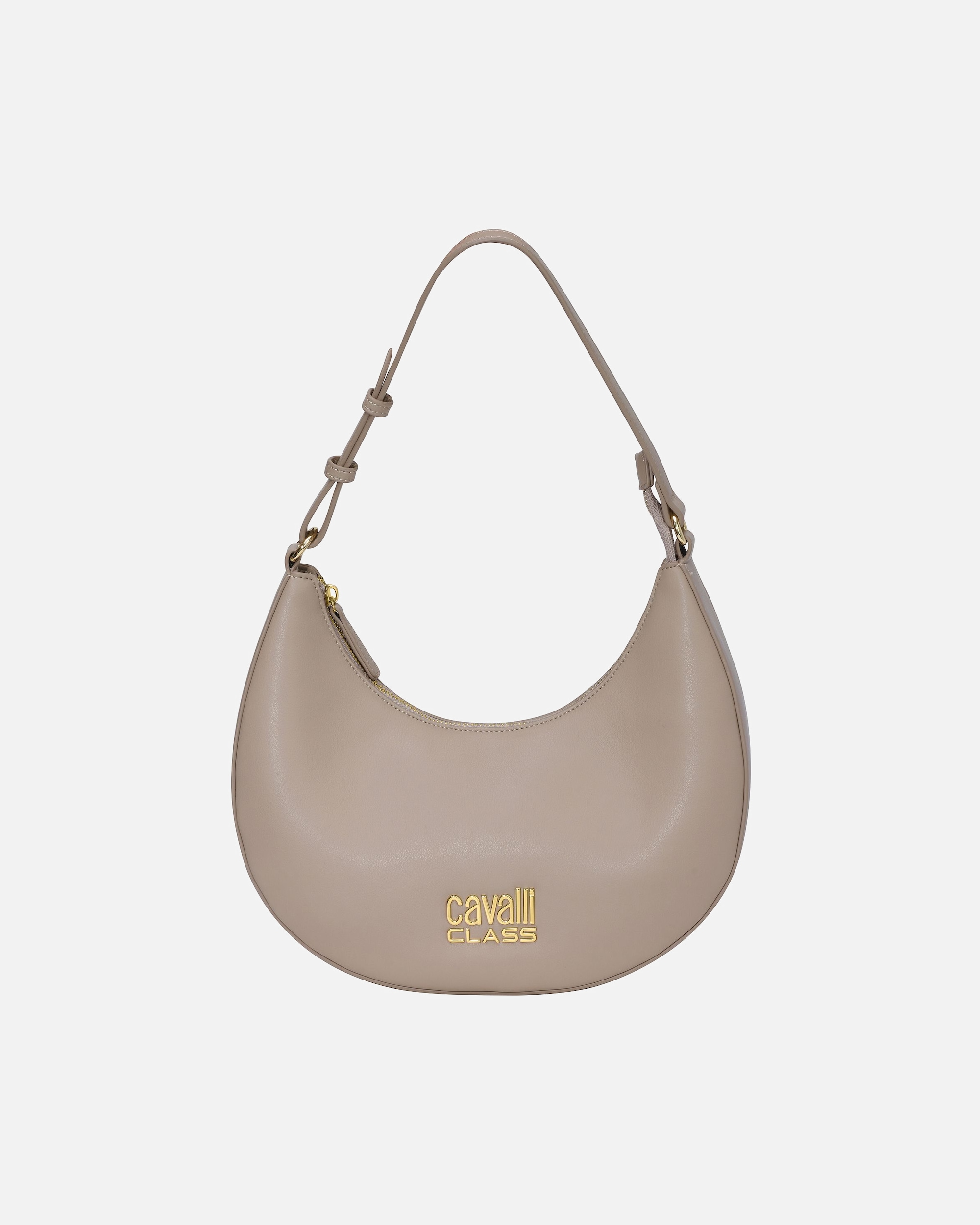 Handtasche für Weiblich Cavalli Class Default Brand Line Angela Schultertasche almond