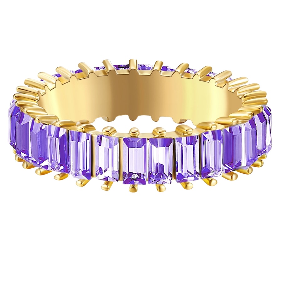 Yokoamii Ring Metall-Legierung Glaskristall in Gelbgold 52 Damen