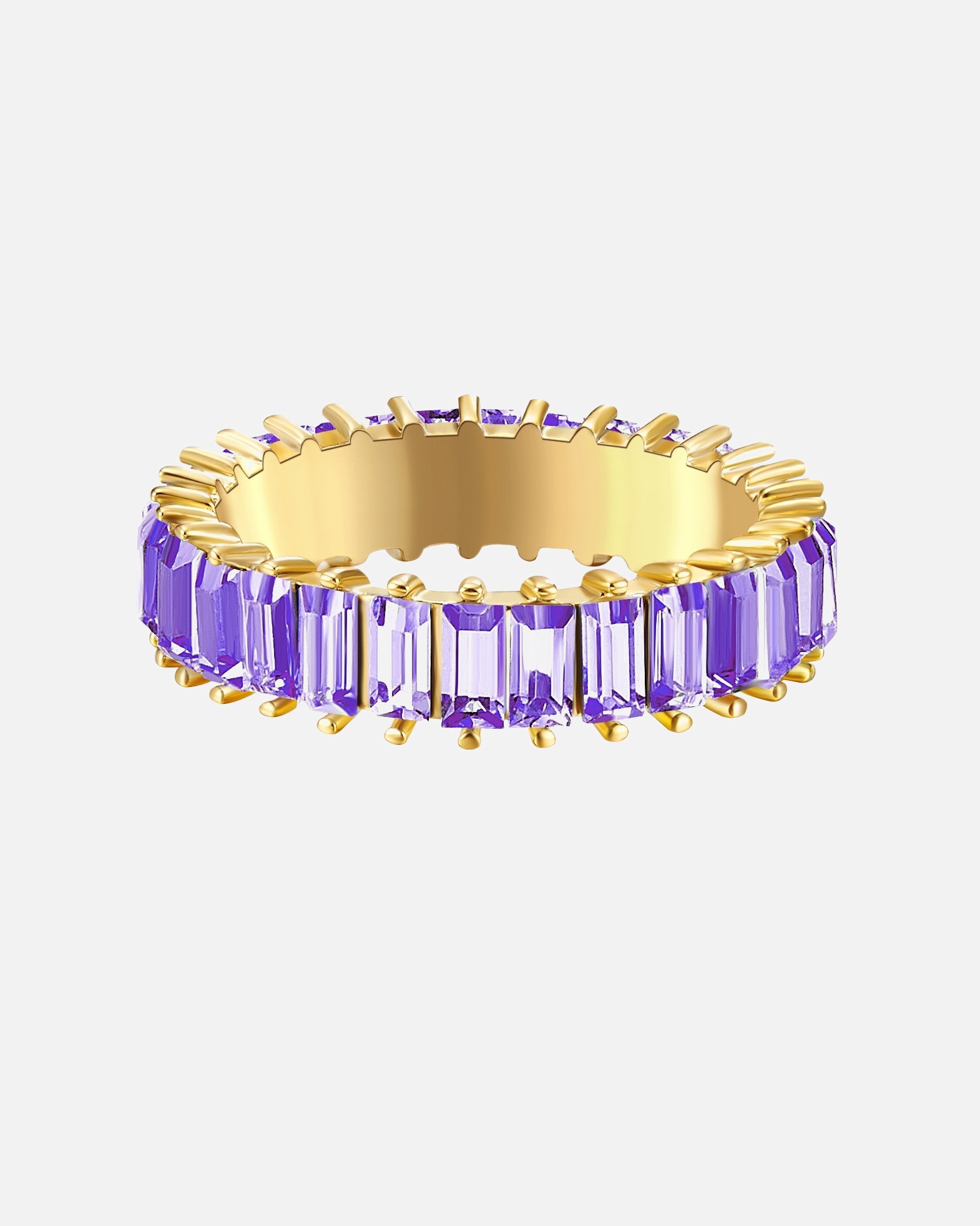 Ring für Weiblich Yokoamii Ring Metall-Legierung Glaskristall in Gelbgold 50