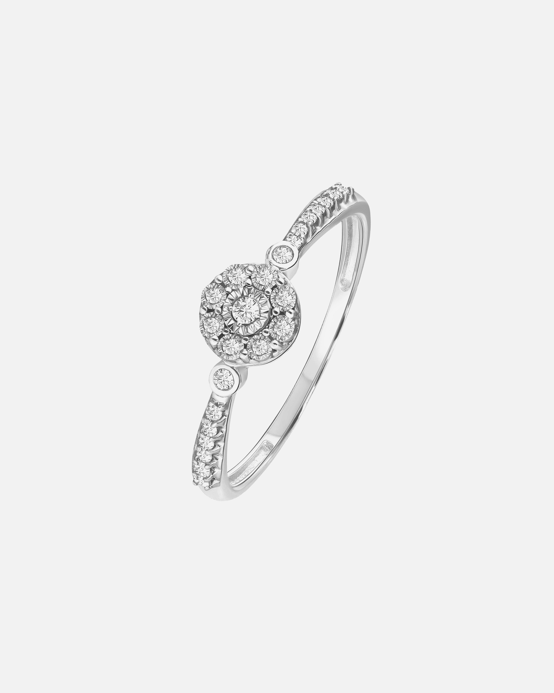 Ring für Weiblich Lucardi Ringe 585 Gold Silber - 49mm