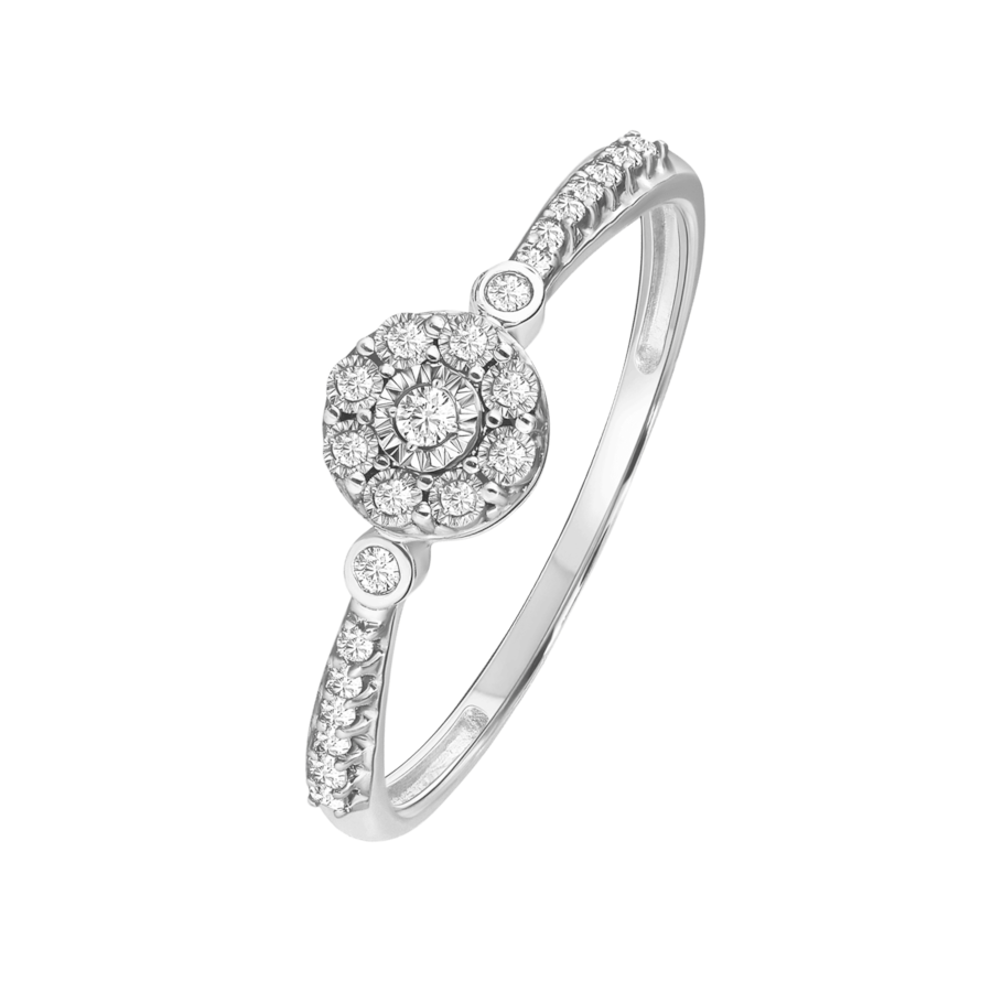 Lucardi Ringe 585 Gold Silber - 53mm Damen