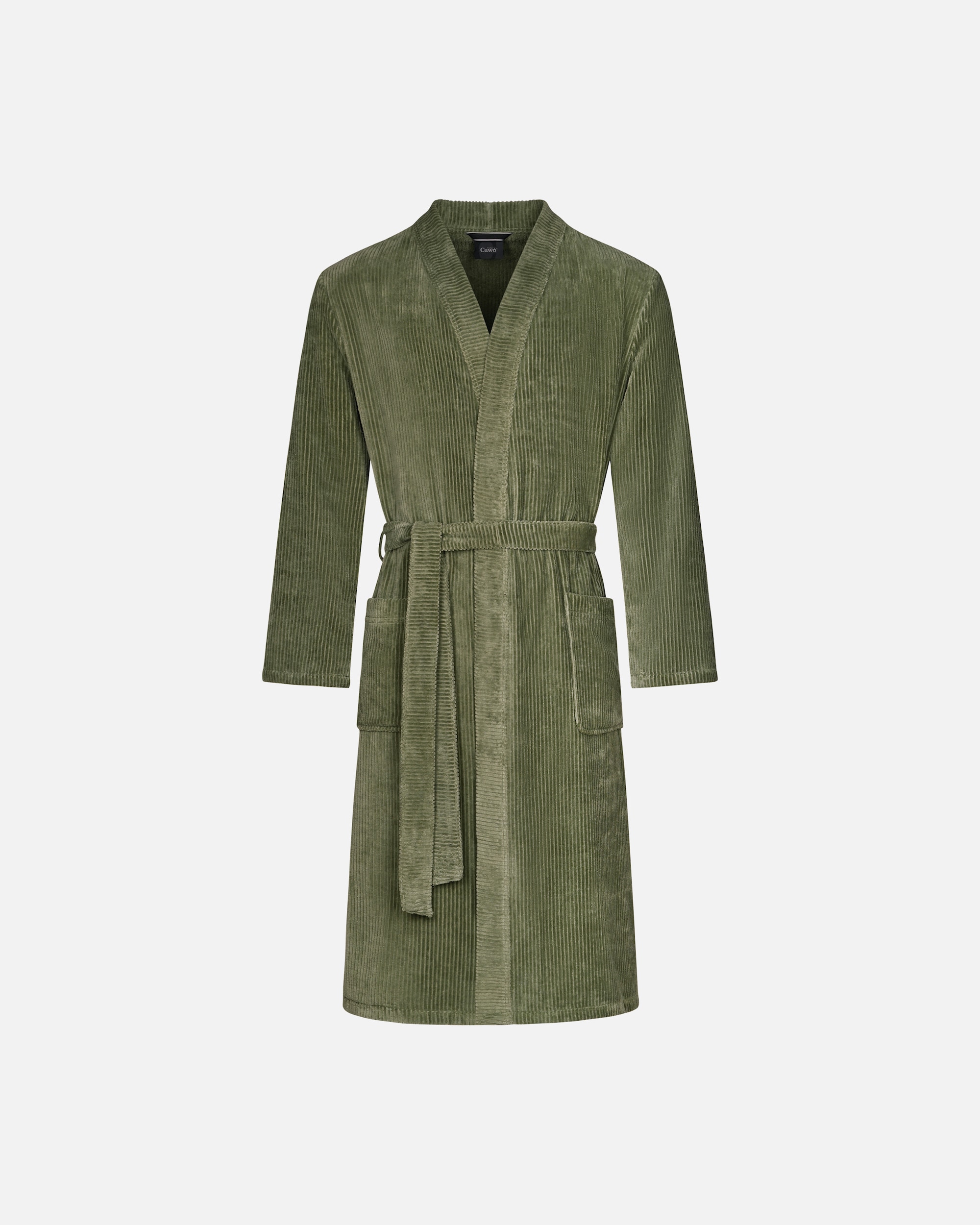 Bademantel für Unisex Cawö Cawö Bademäntel Herren Kimono Cord-Optik 6540 field - 453 S
